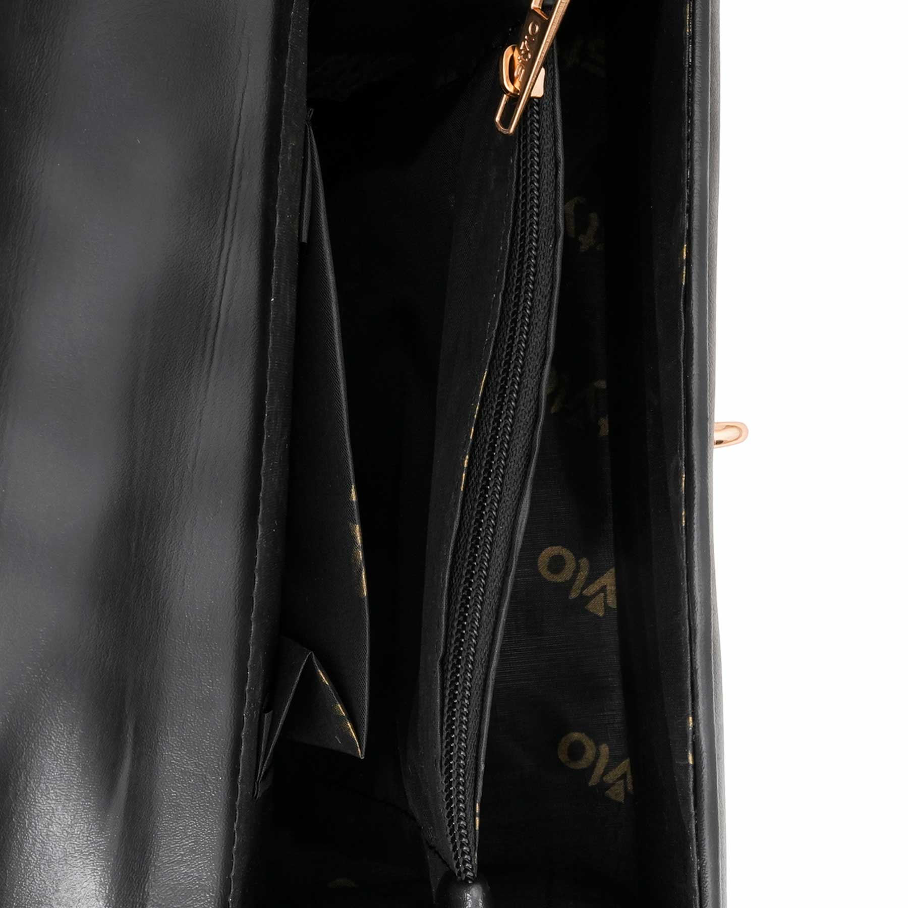 Black Formal Hand Bag For Women P56242 - Image 5