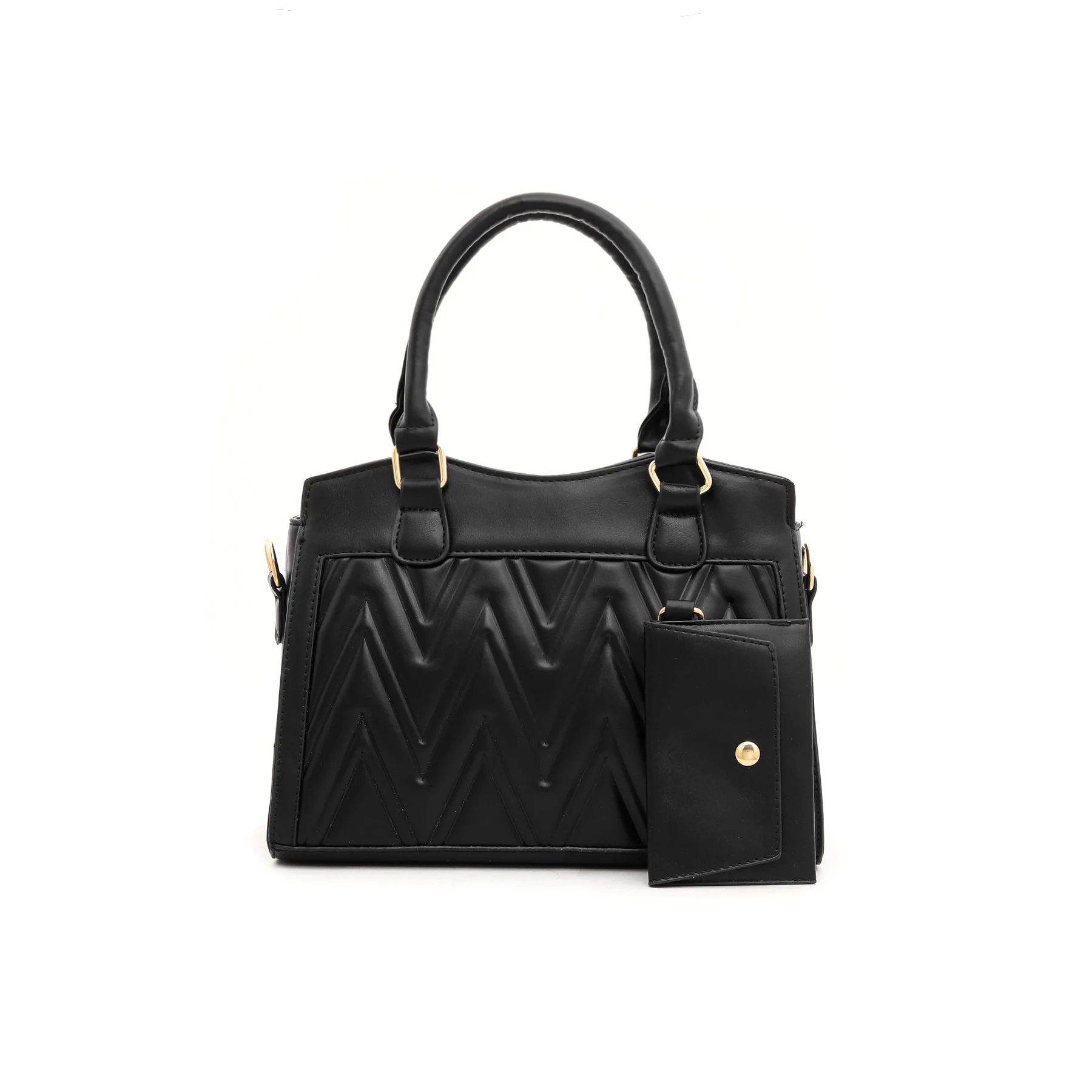 Black Formal Hand Bag P35726 - Image 2