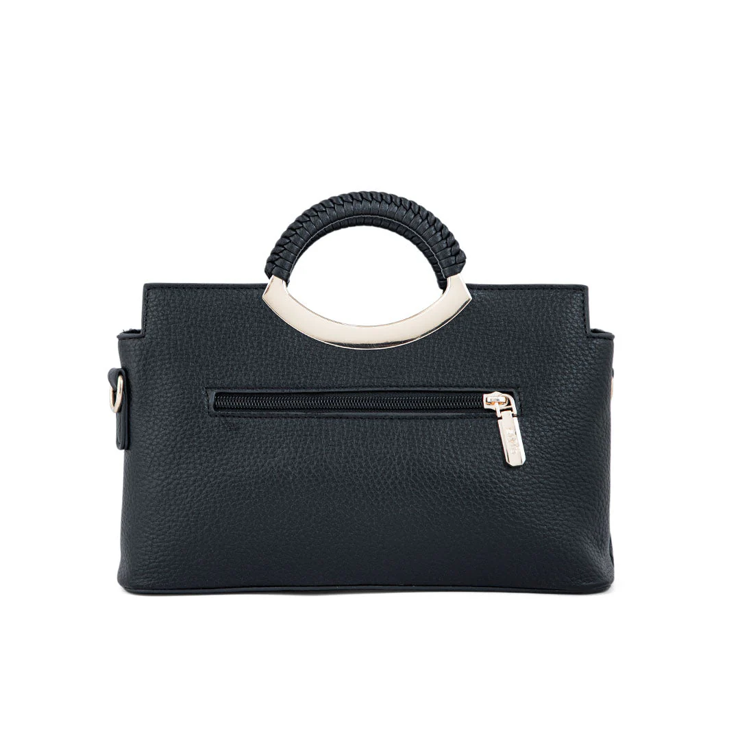 Black Formal Hand Bag P36163 - Image 3