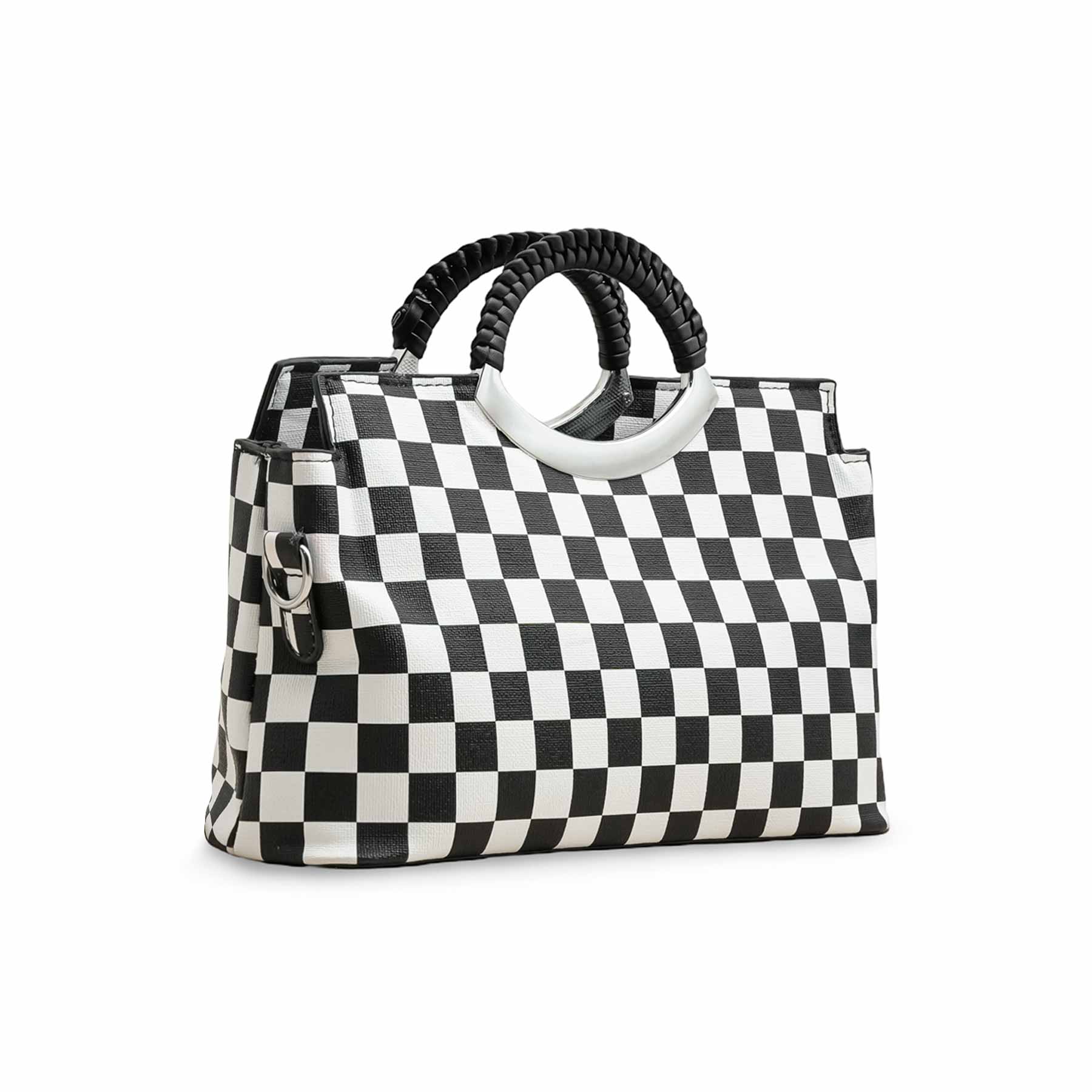 Black Formal Hand Bag P36189 - Image 3