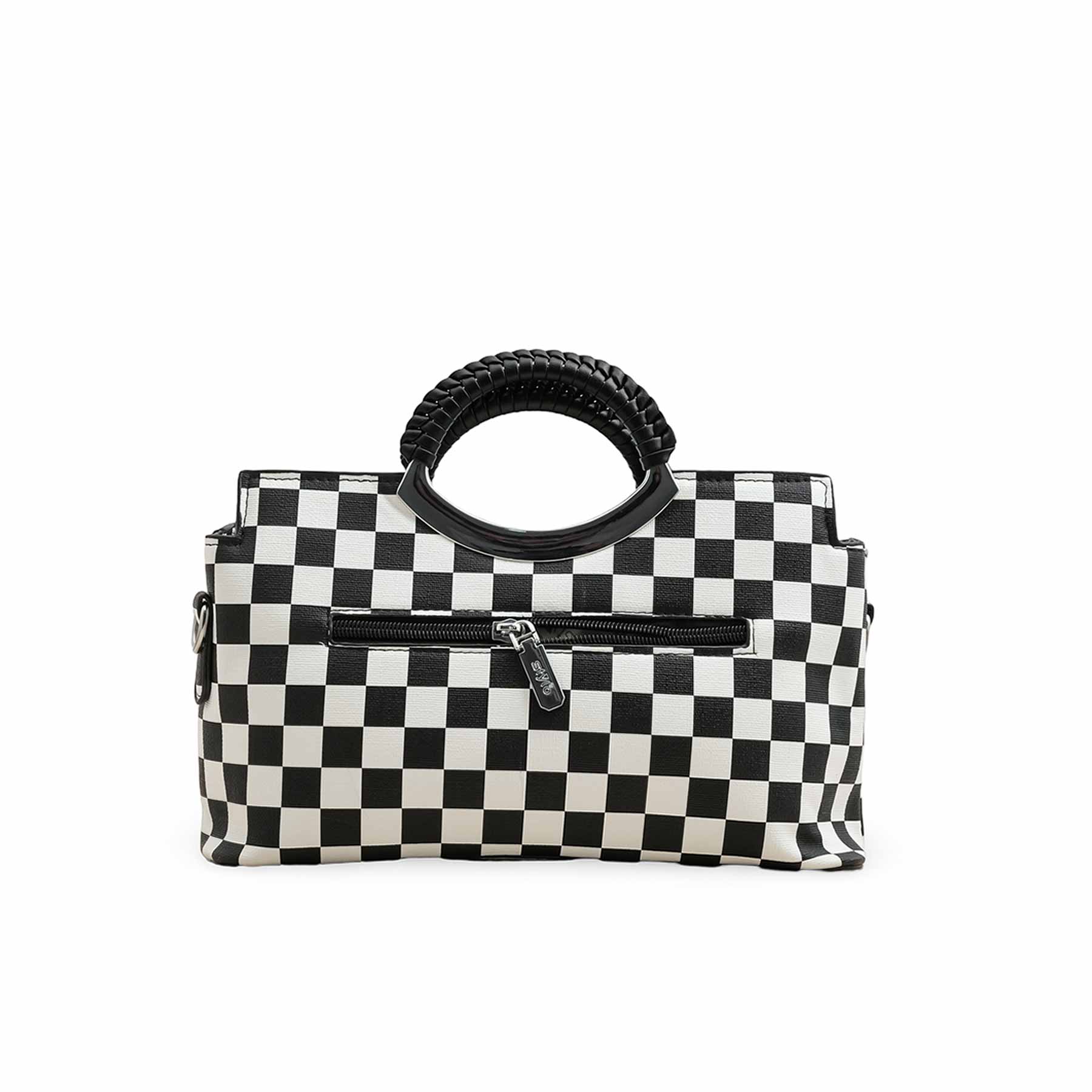 Black Formal Hand Bag P36189 - Image 4