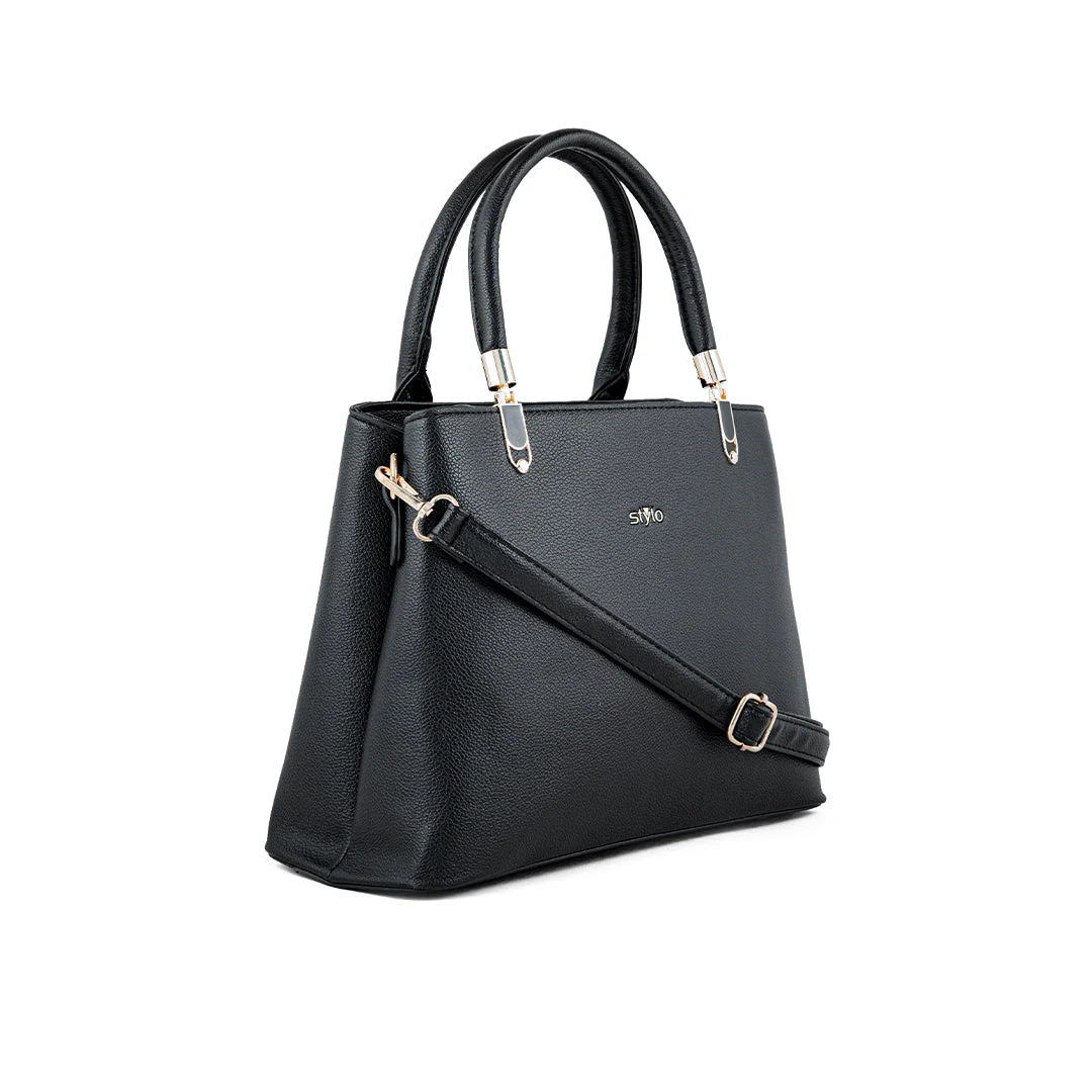 Black Formal Hand Bag P36237 - Image 2