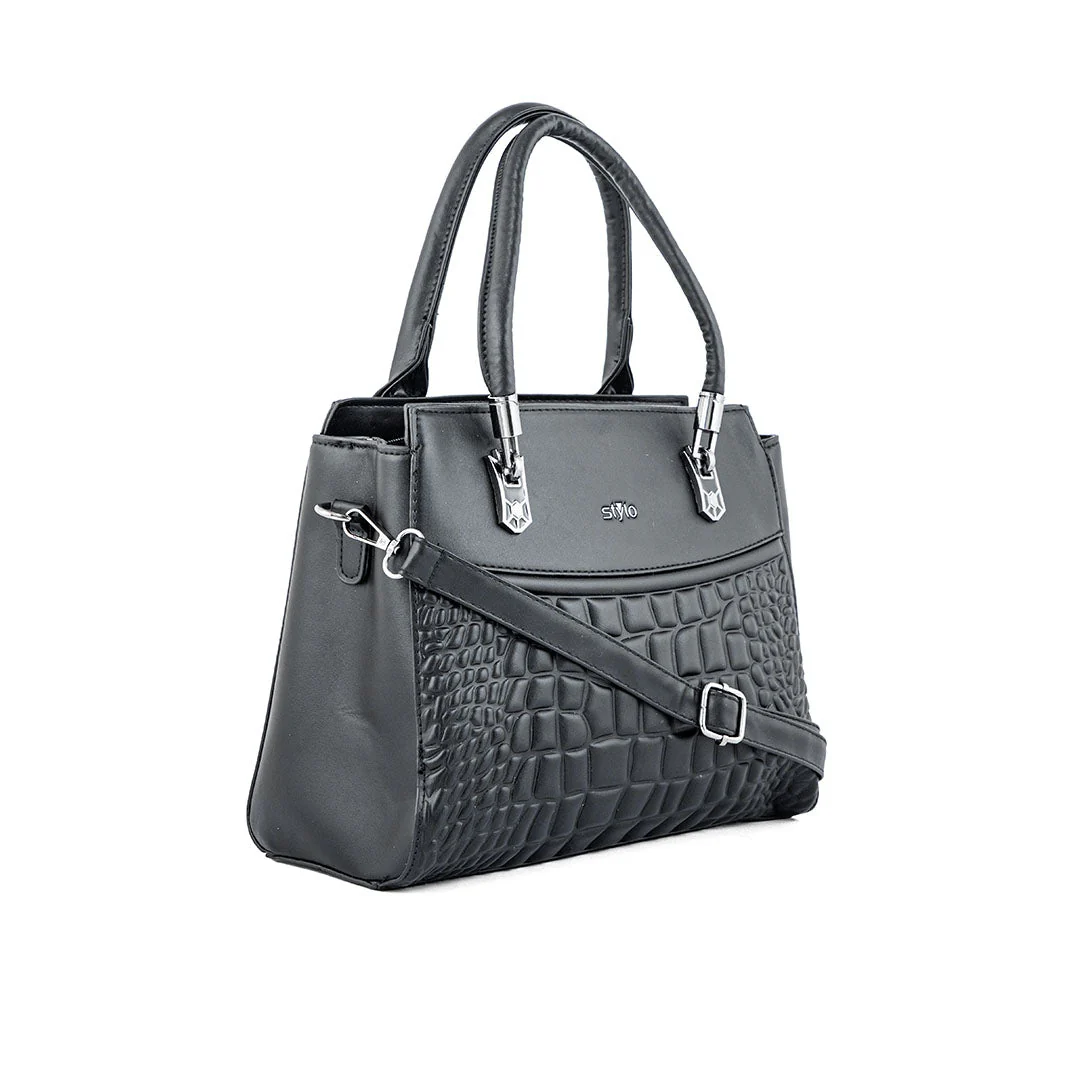 Black Formal Hand Bag P36248 - Image 2