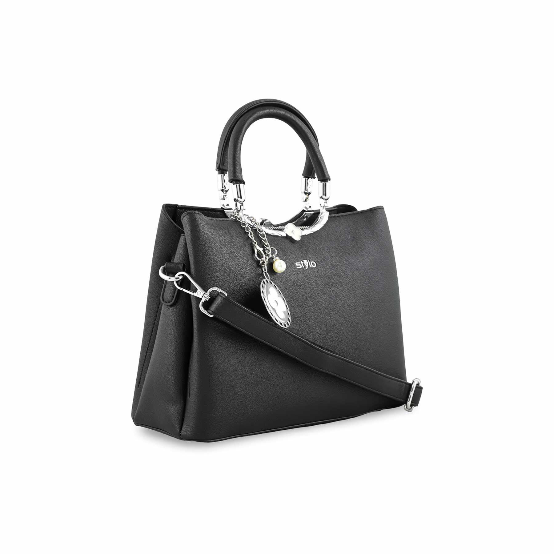 Black Formal Hand Bag P36257 - Image 3