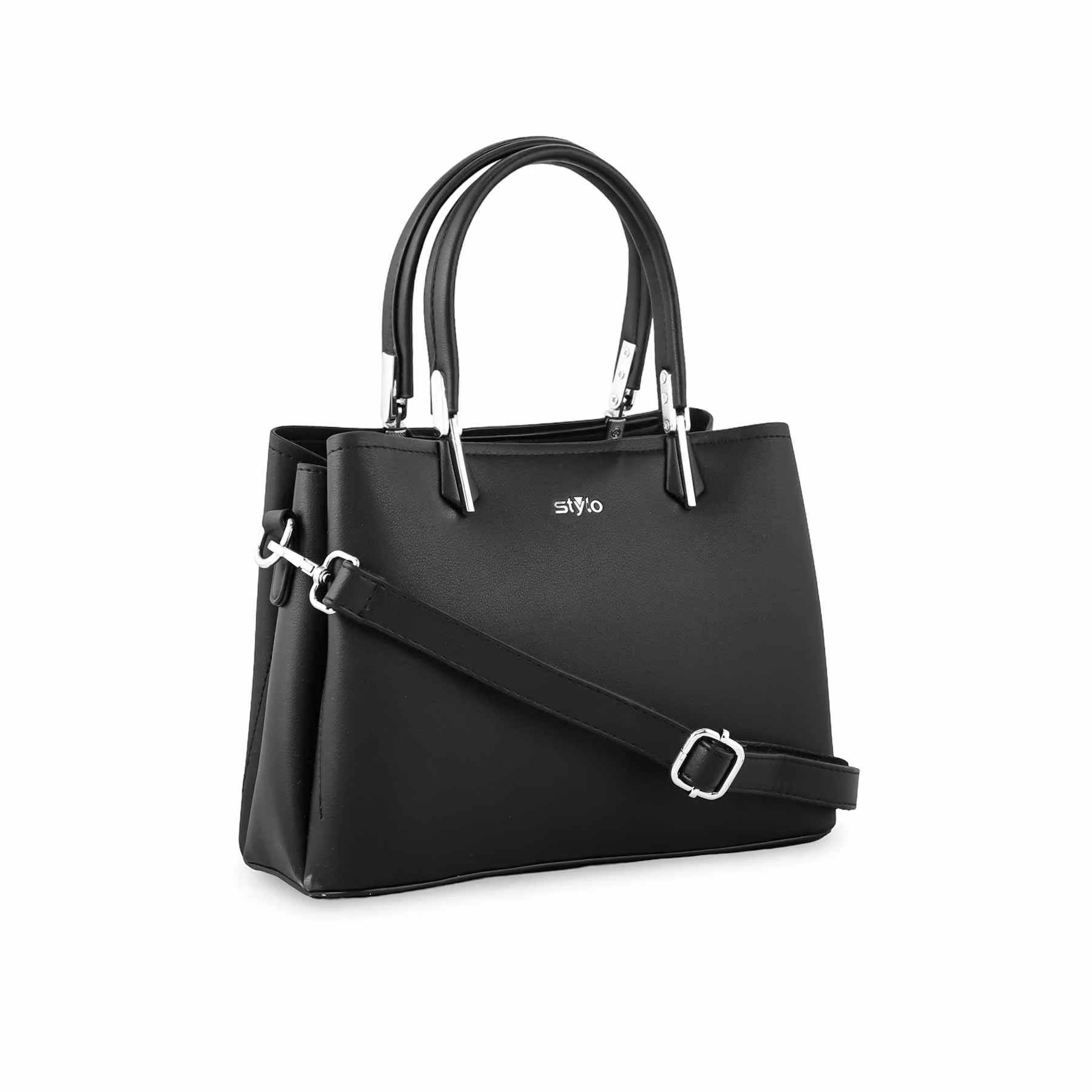Black Formal Hand Bag P36264 - Image 2