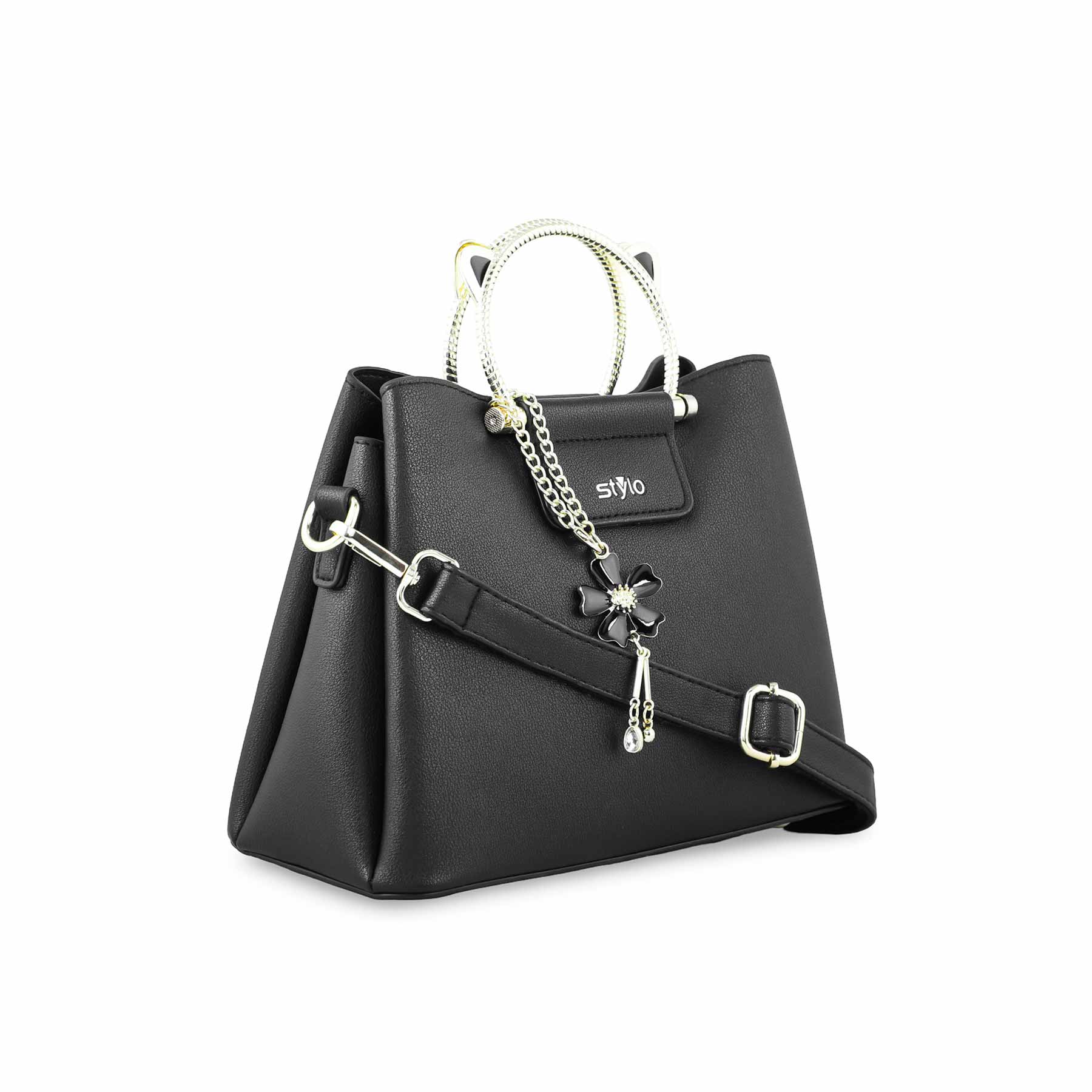 Black Formal Hand Bag P36267 - Image 3