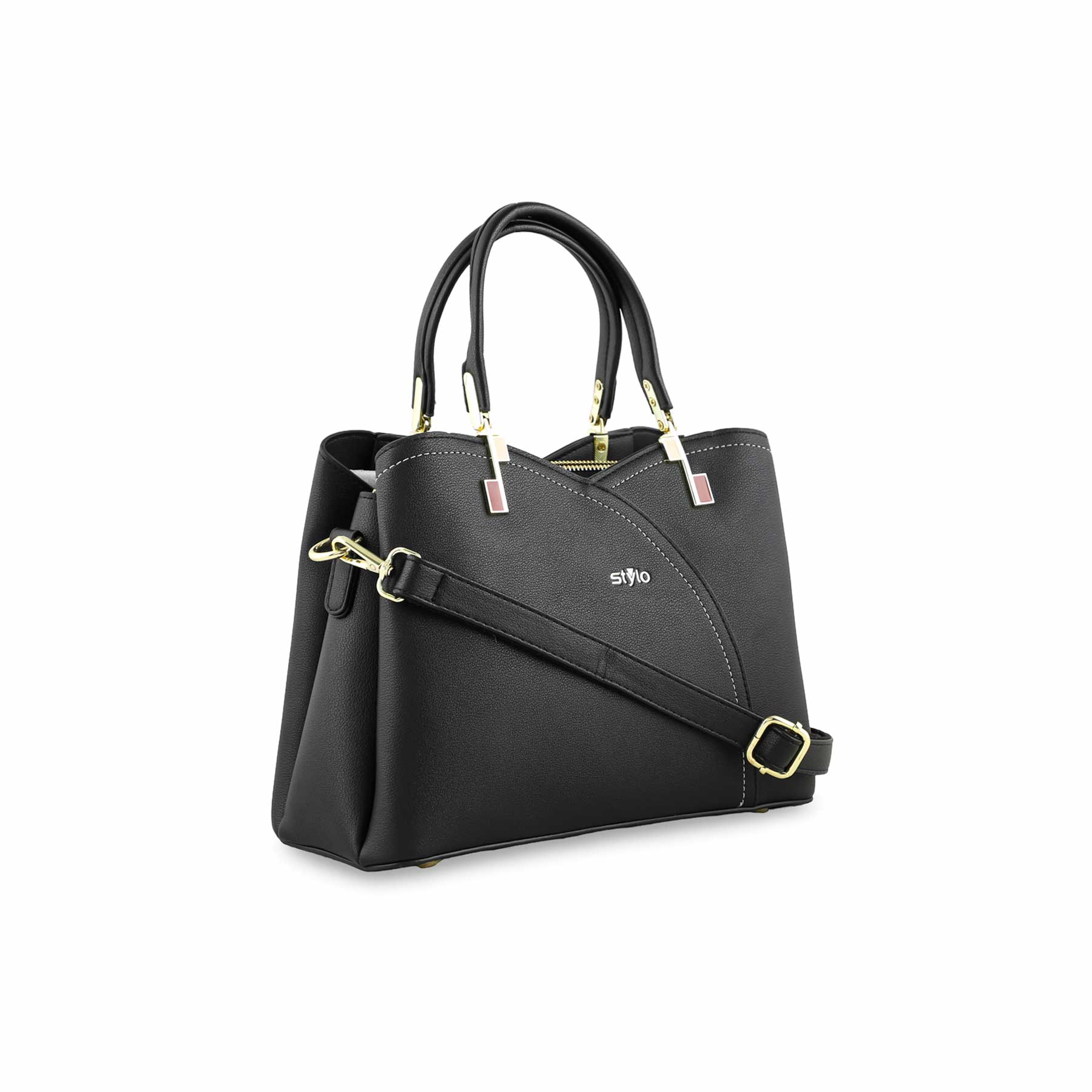 Black Formal Hand Bag P36269 - Image 3