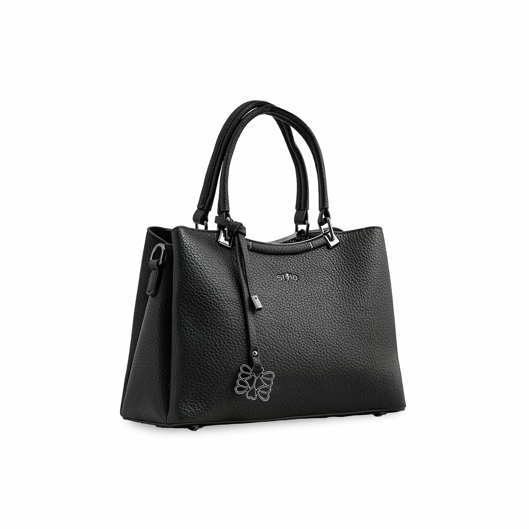 Black Formal Hand Bag P36294 - Image 2