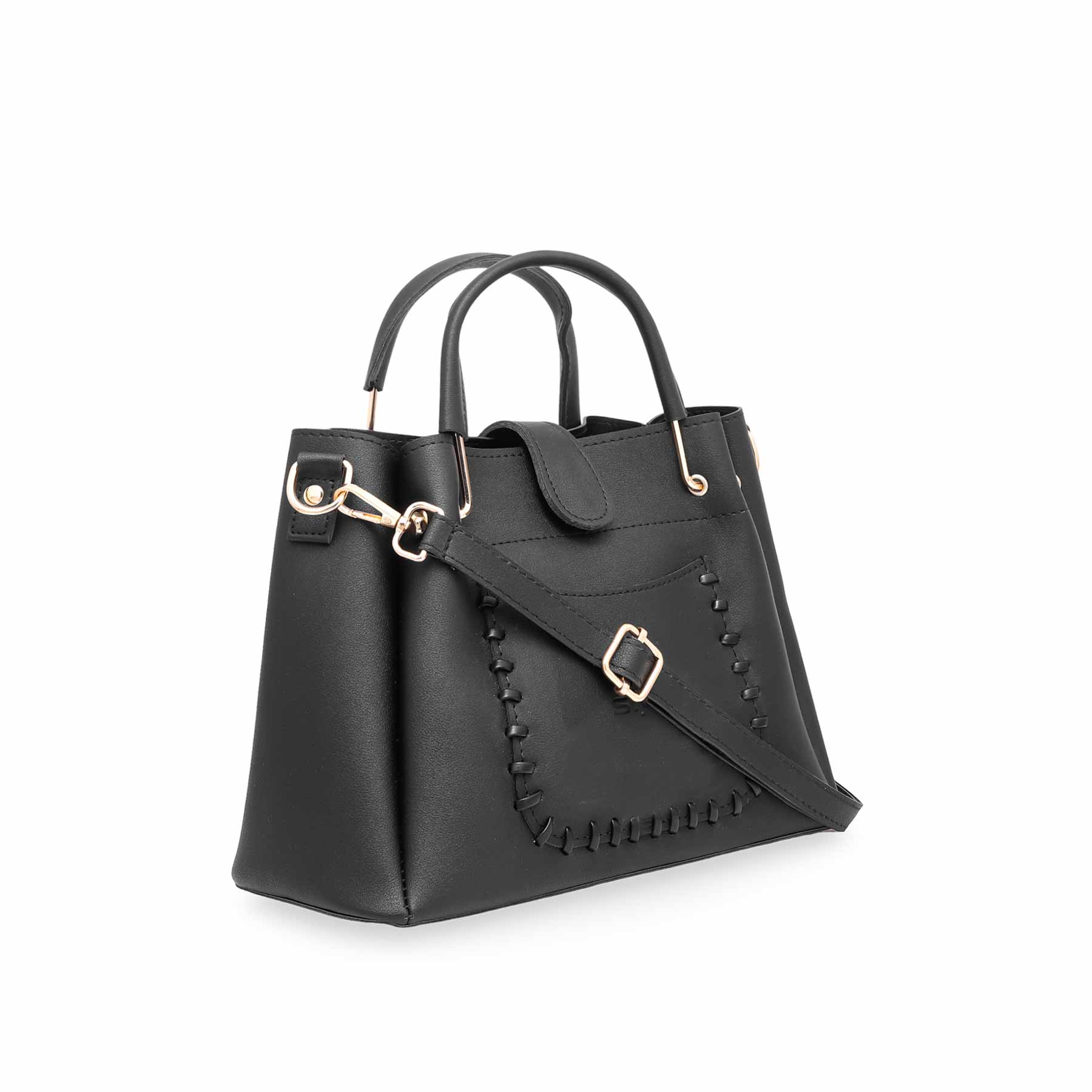 Black Formal Hand Bag P53395 - Image 2