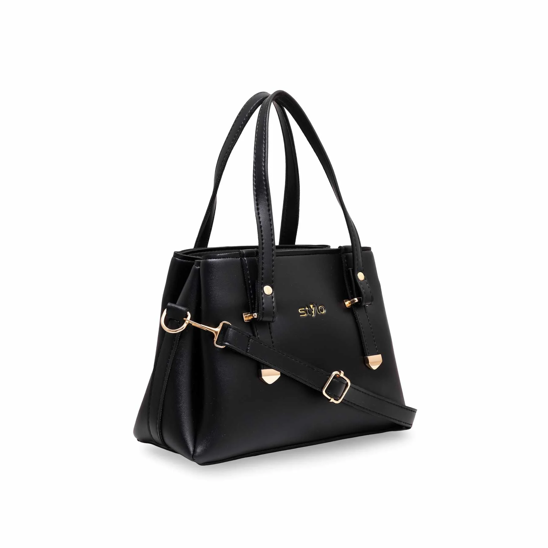 Black Formal Hand Bag P55380 - Image 2