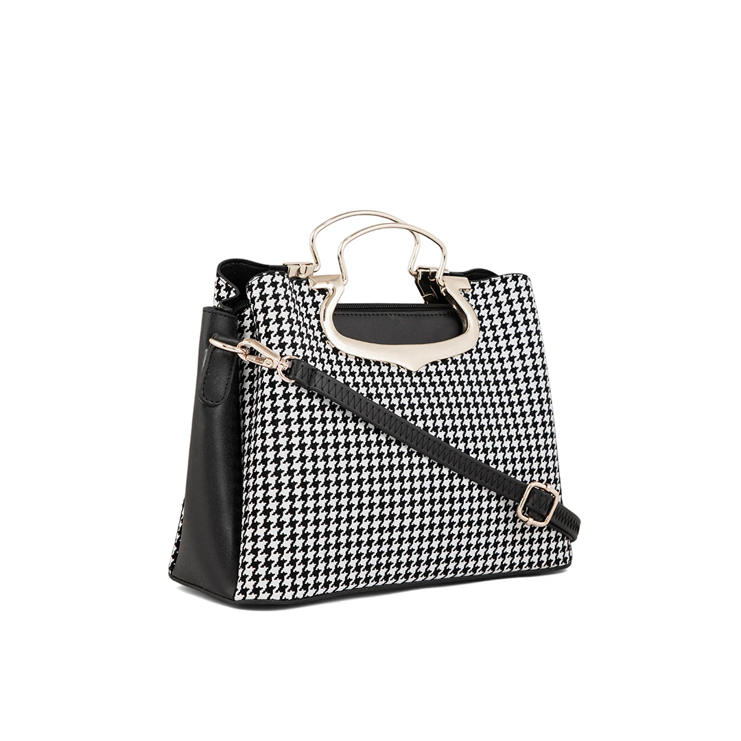 White Formal Hand Bag P55649 - Image 2