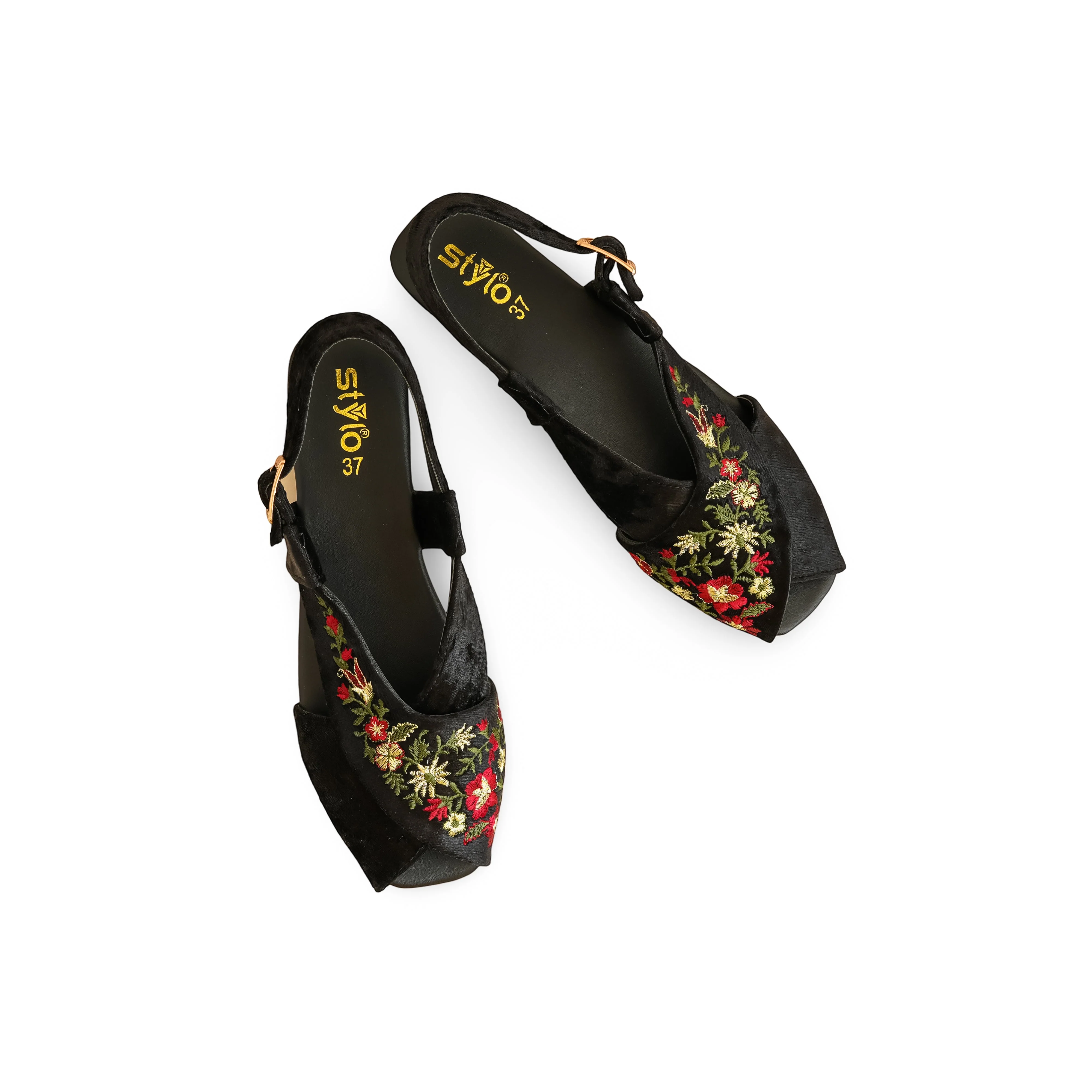 Black Formal Peshawari Chappal EC3183 - Image 5