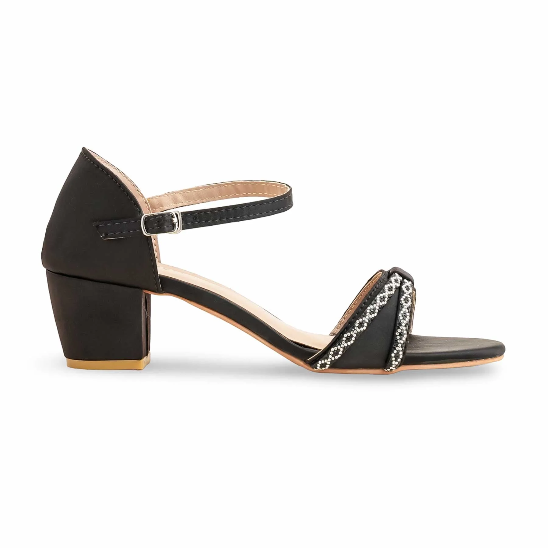 Black Formal Sandal For Ladies FR5376 - Image 2