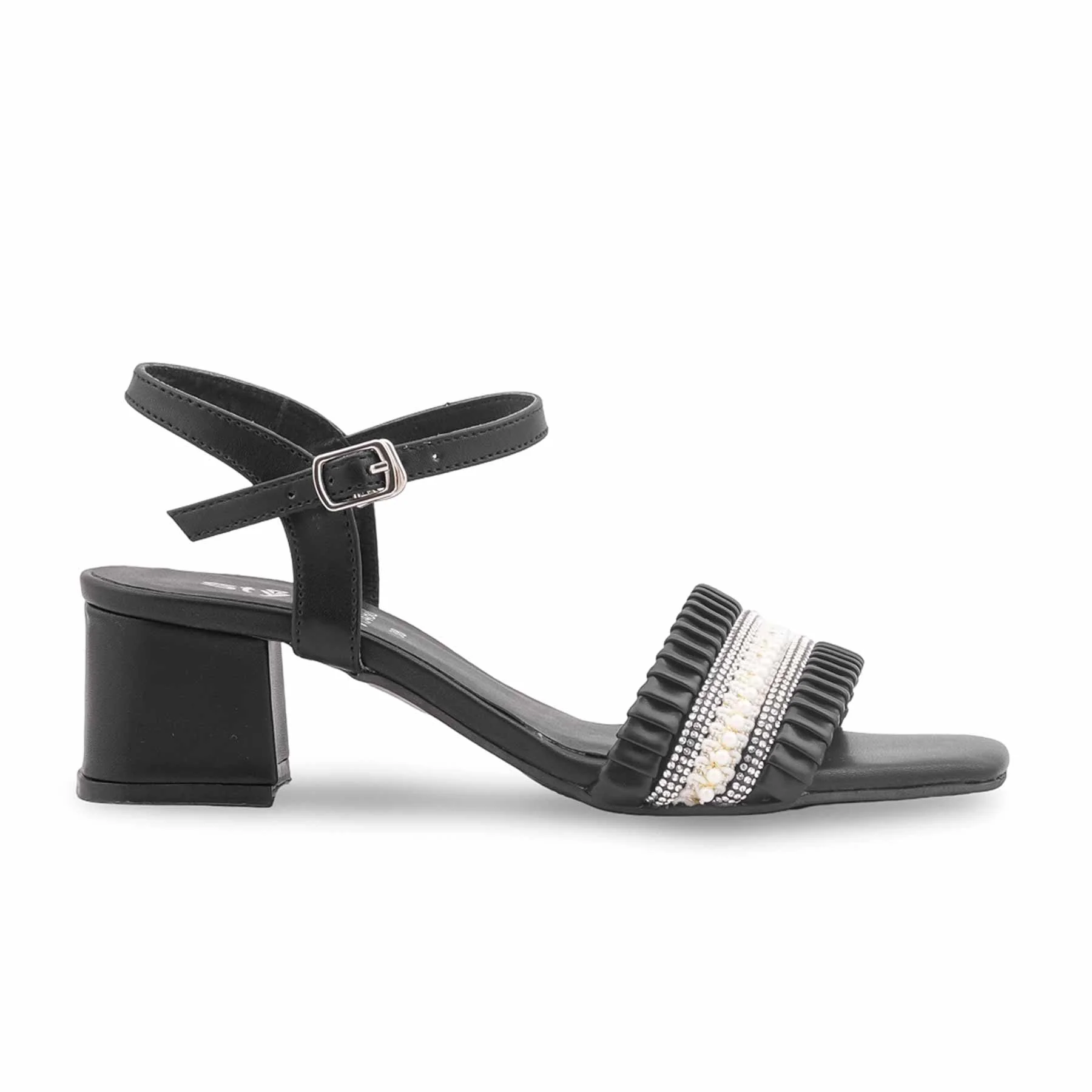 Black Formal Sandal For Ladies FR5488 - Image 2