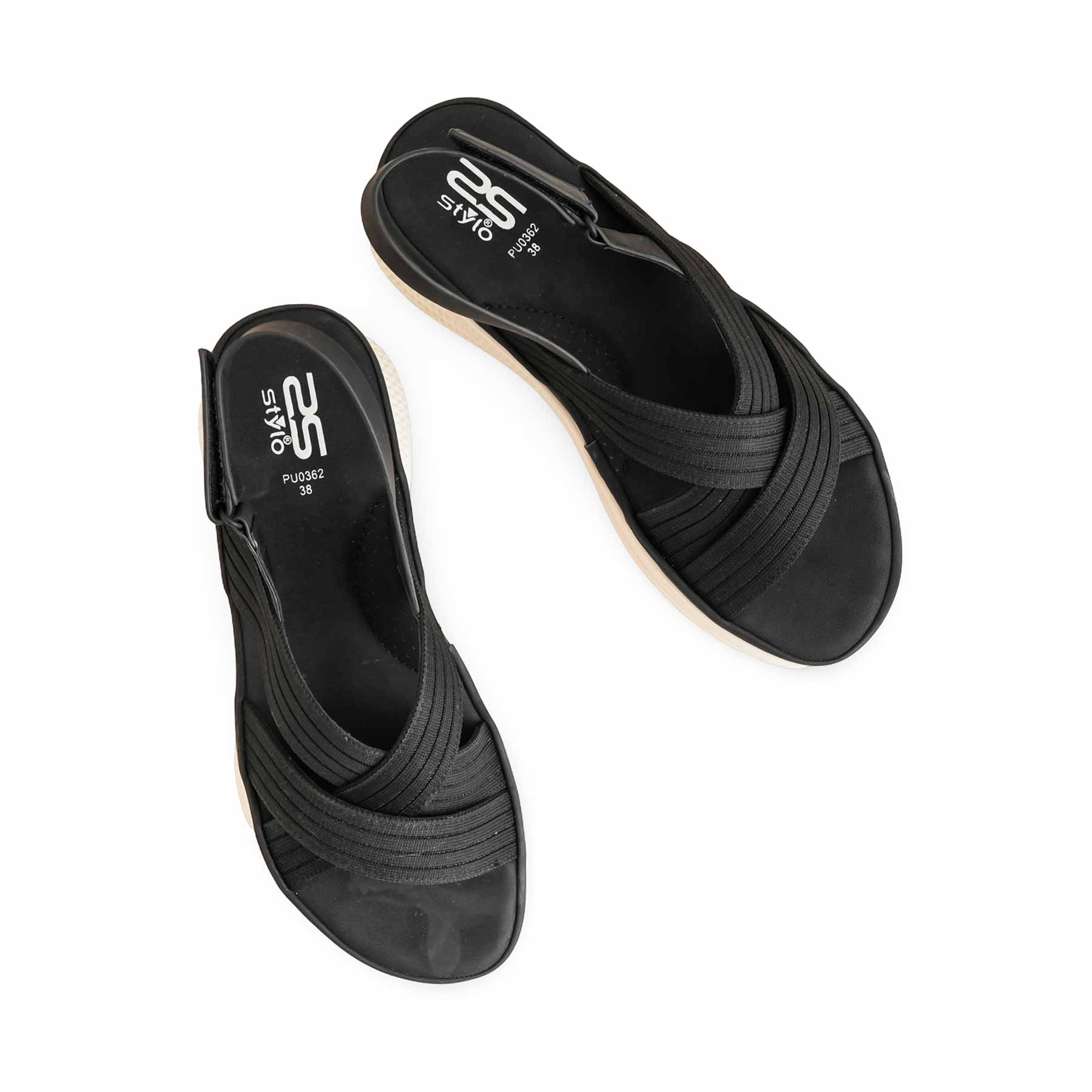 Black Formal Sandal For Ladies PU0362 - Image 5