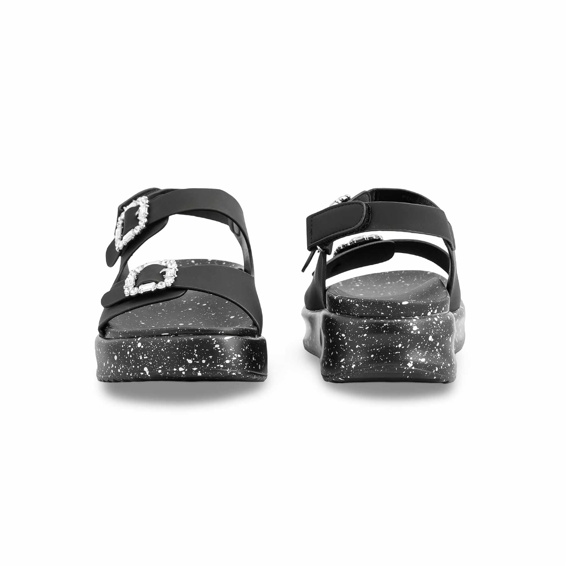 Black Formal Sandal For Ladies PU0374 - Image 4