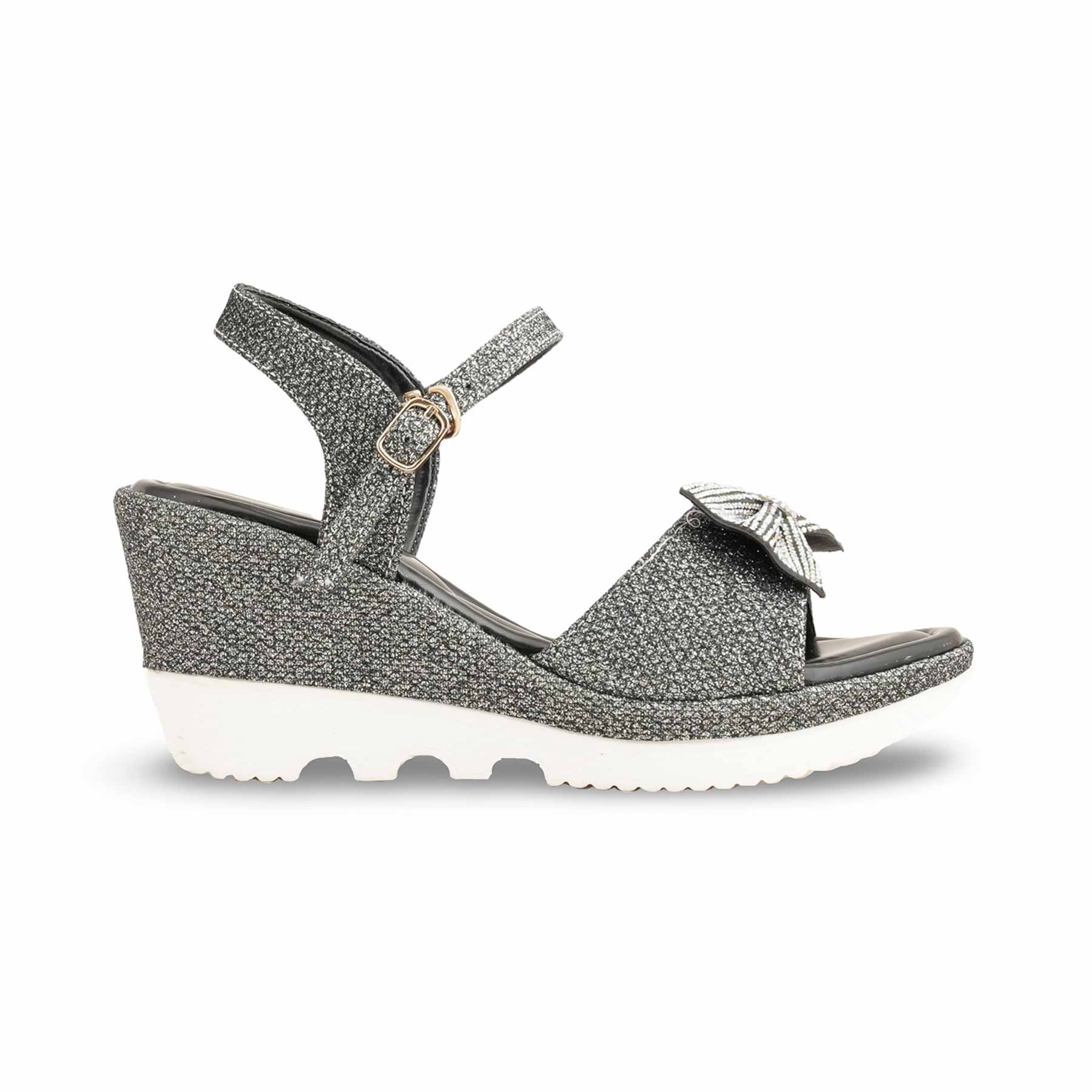 Black Formal Sandal For Ladies PU0479 - Image 2