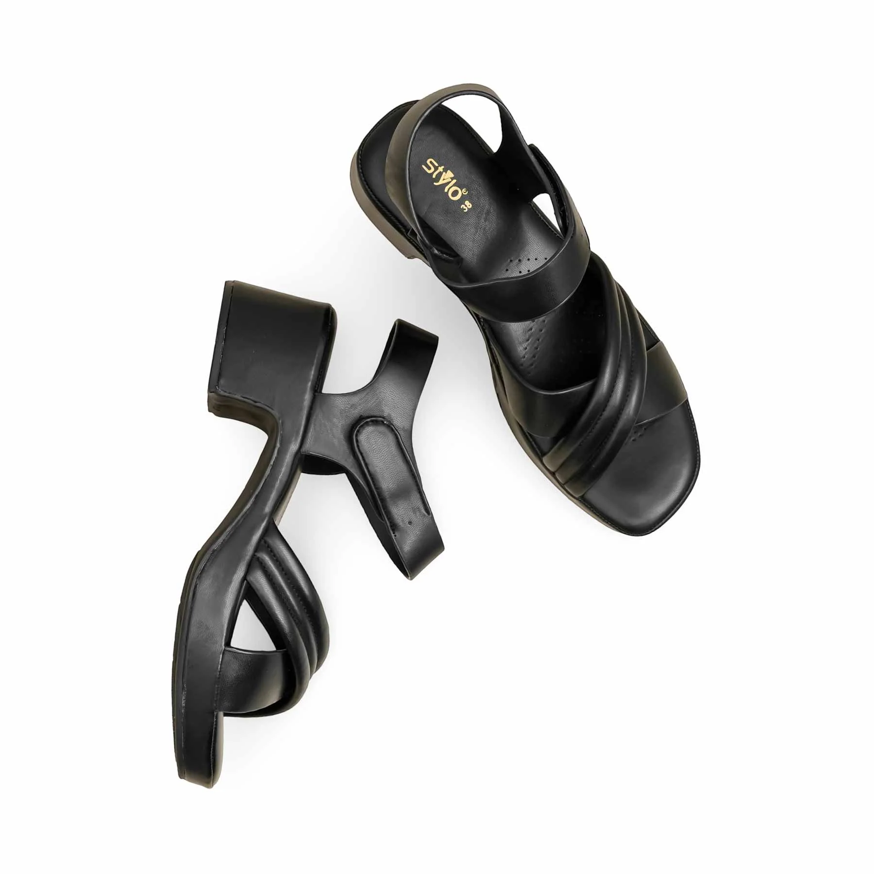 Black Formal Sandal For Women PU0623 - Image 5