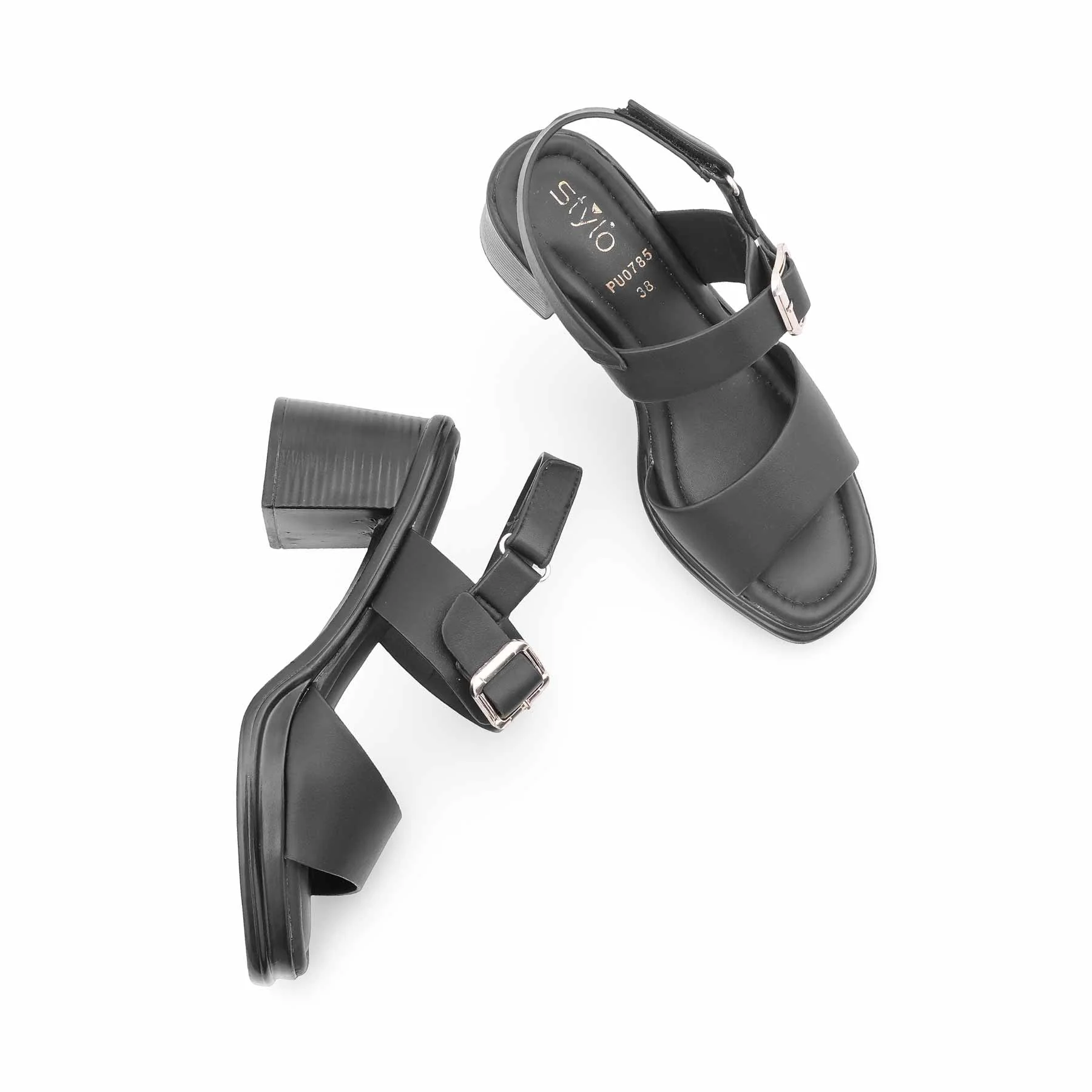 Black Formal Sandal For Women PU0785 - Image 5