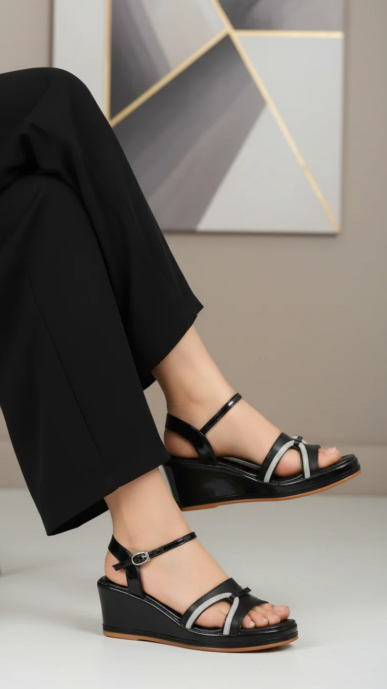 Black Formal Sandal FR4908