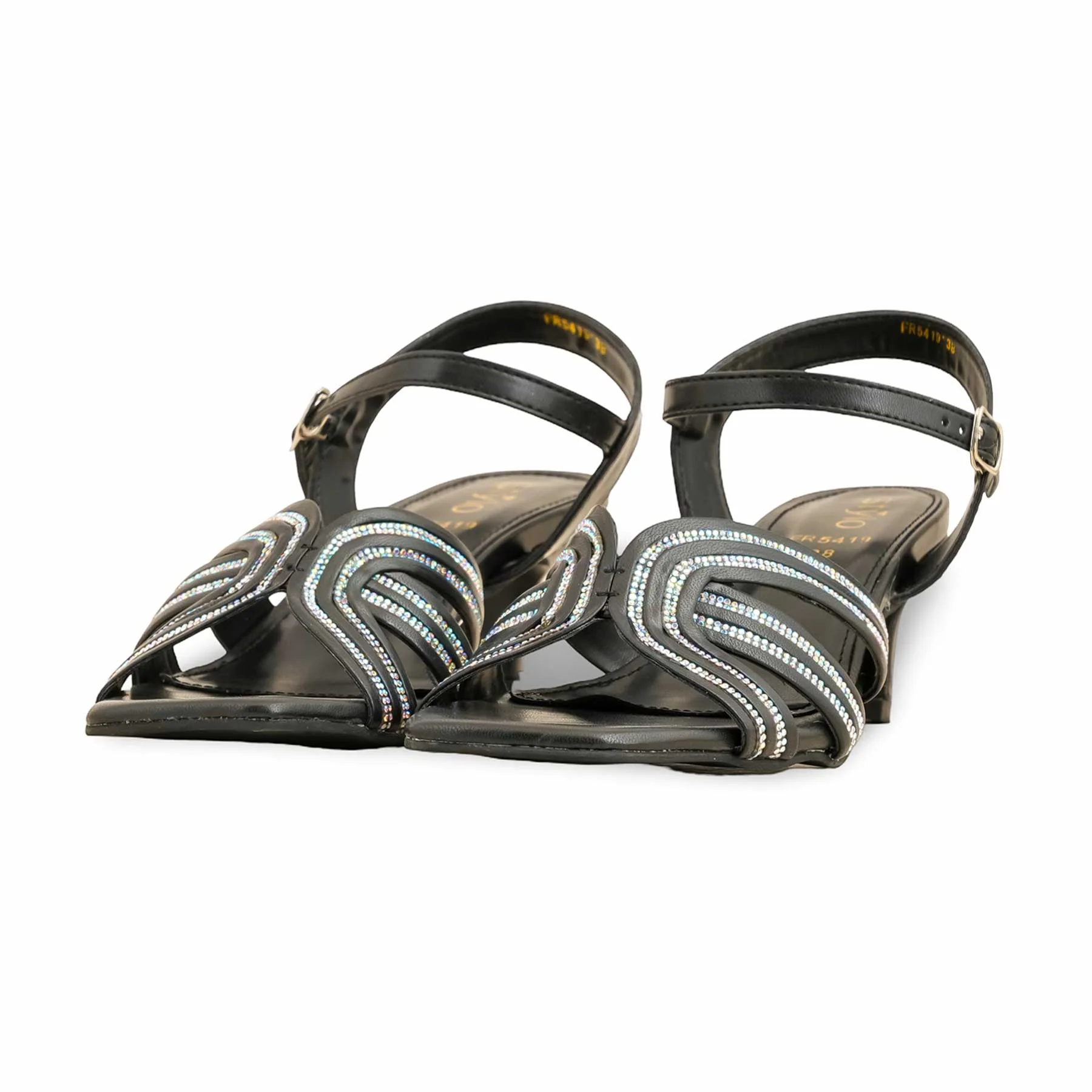 Black Formal Sandal FR5419 - Image 3