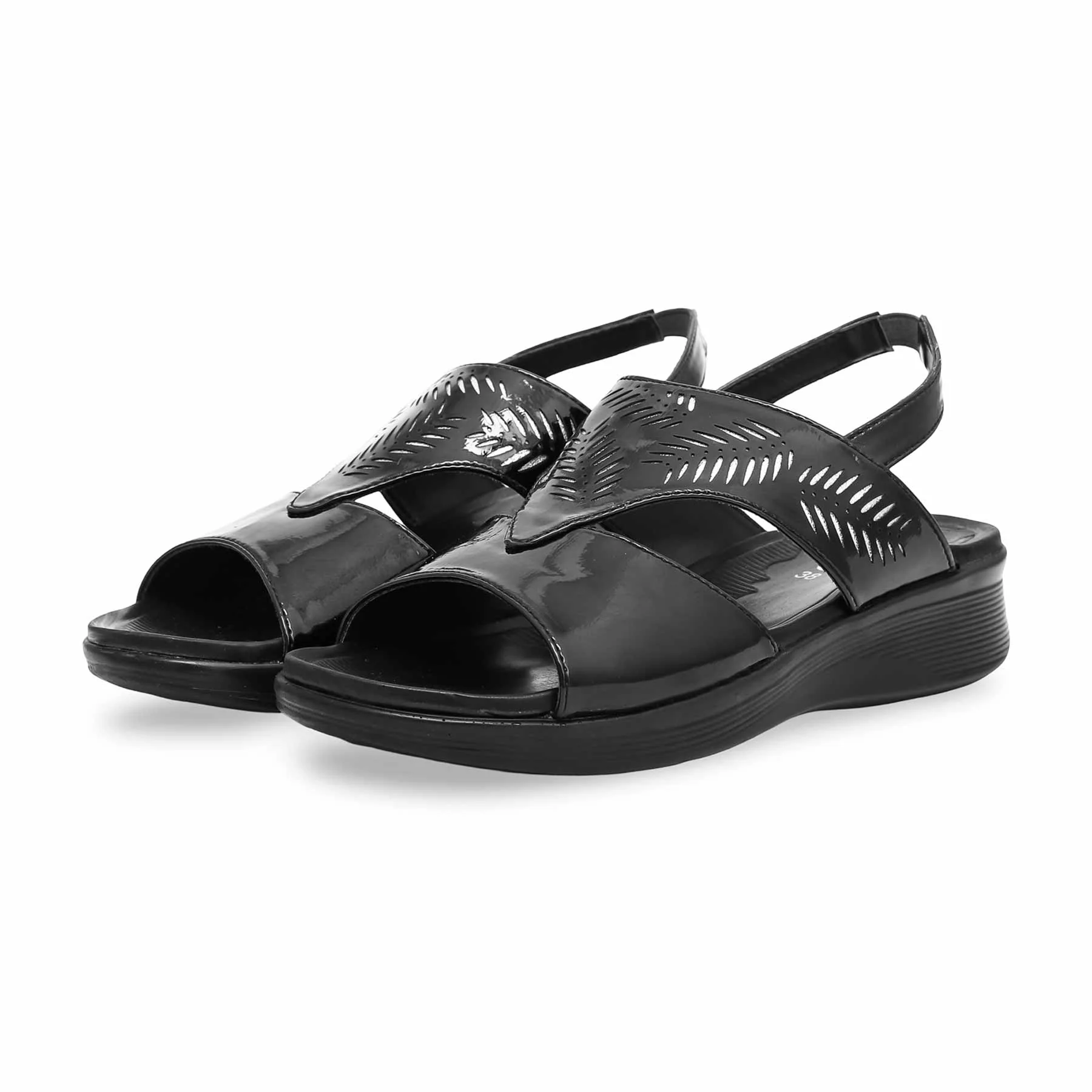 Black Formal Sandal PU0137 - Image 2