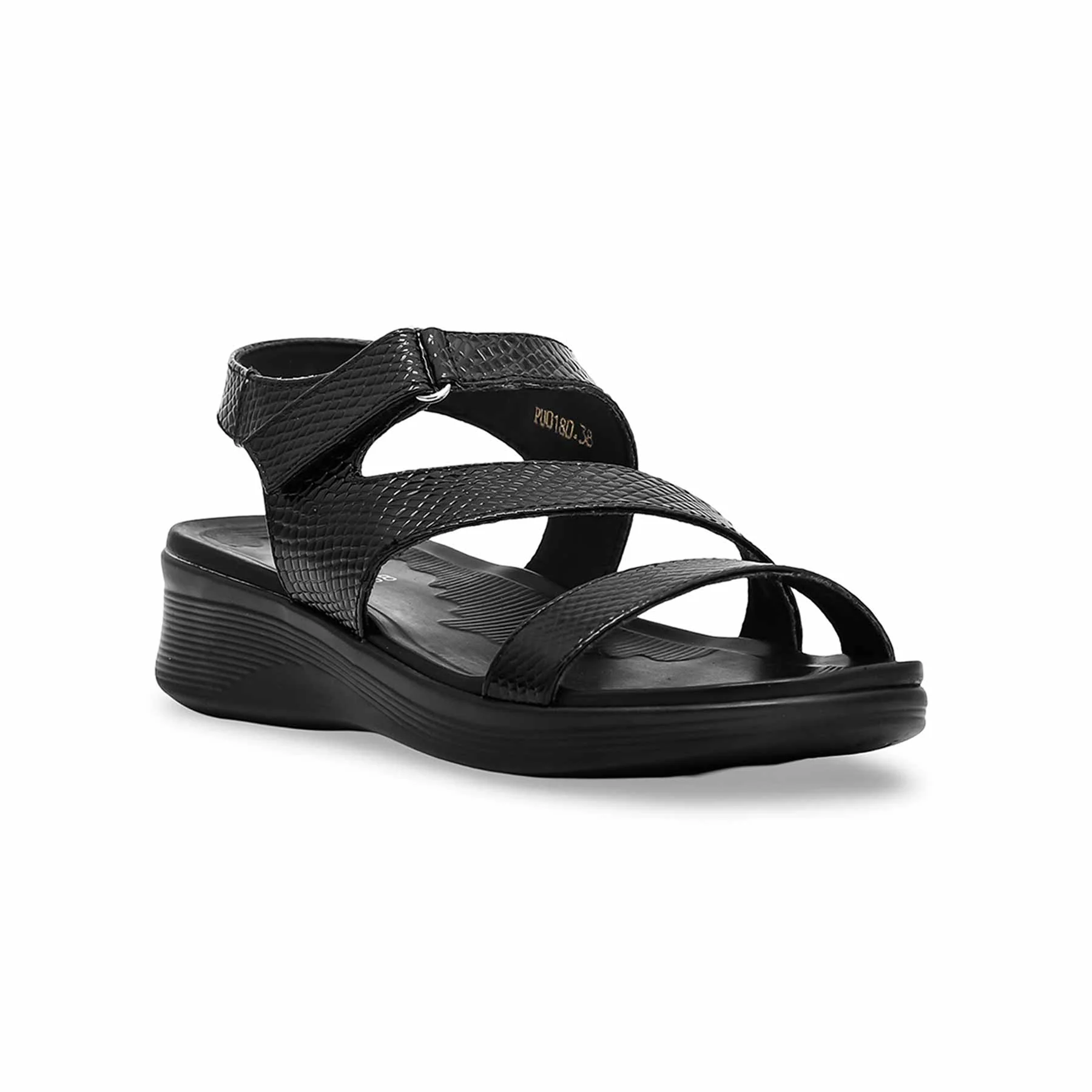 Black Formal Sandal PU0180 - Image 3