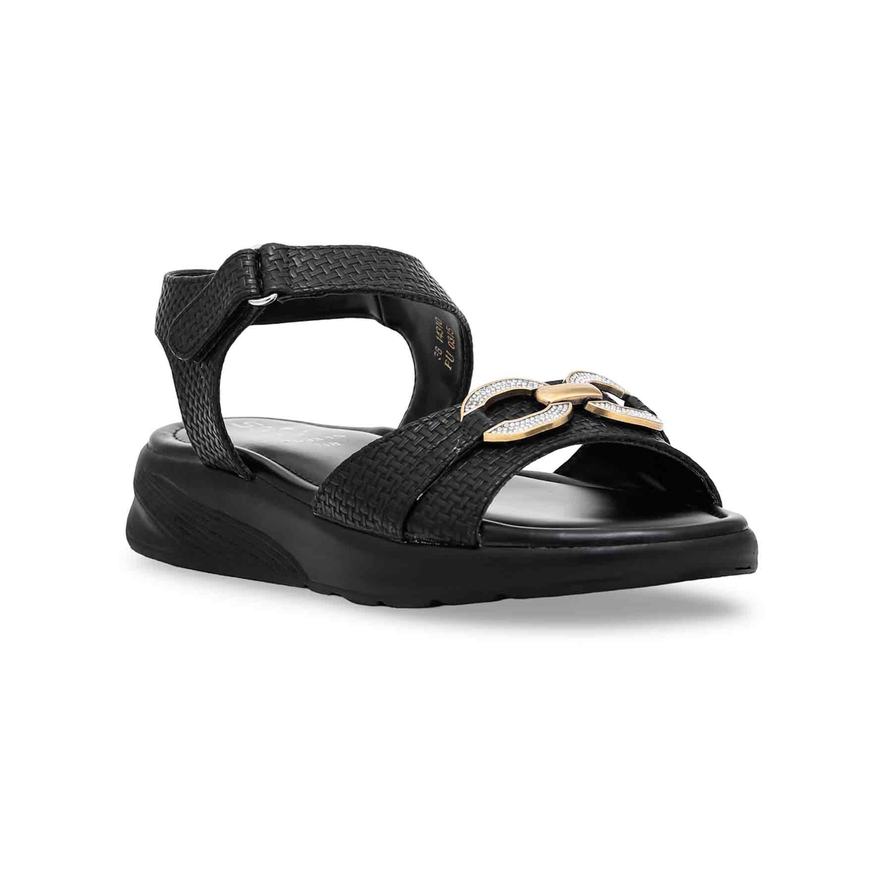 Black Formal Sandal PU0315 - Image 2