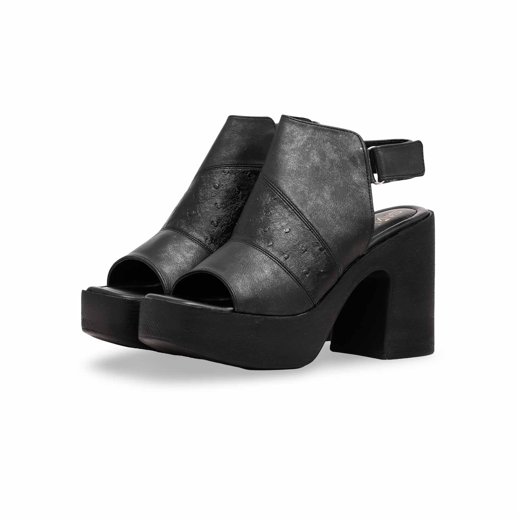 Black Formal Sandal PU0407 - Image 2