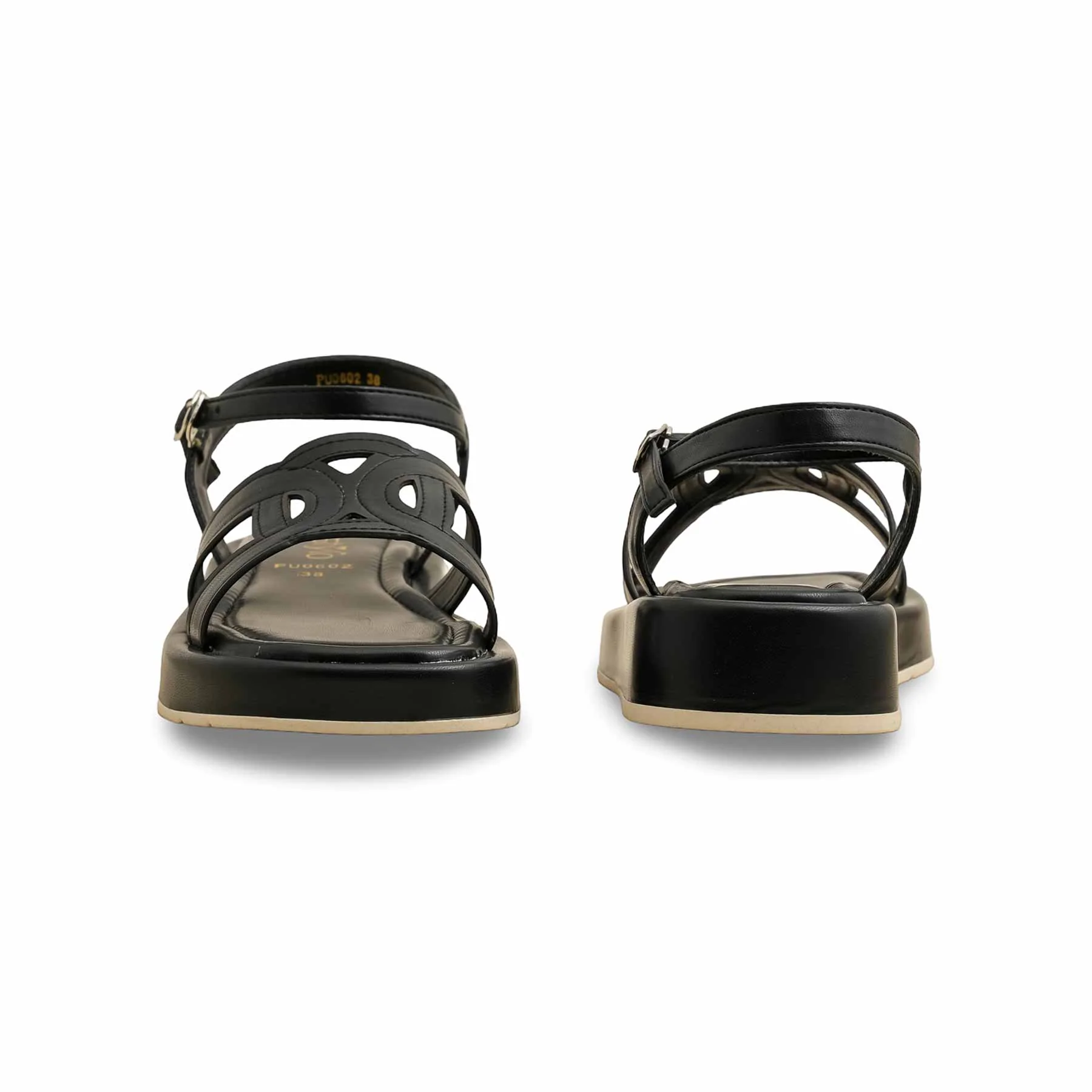 Black Formal Sandal PU0602 - Image 4