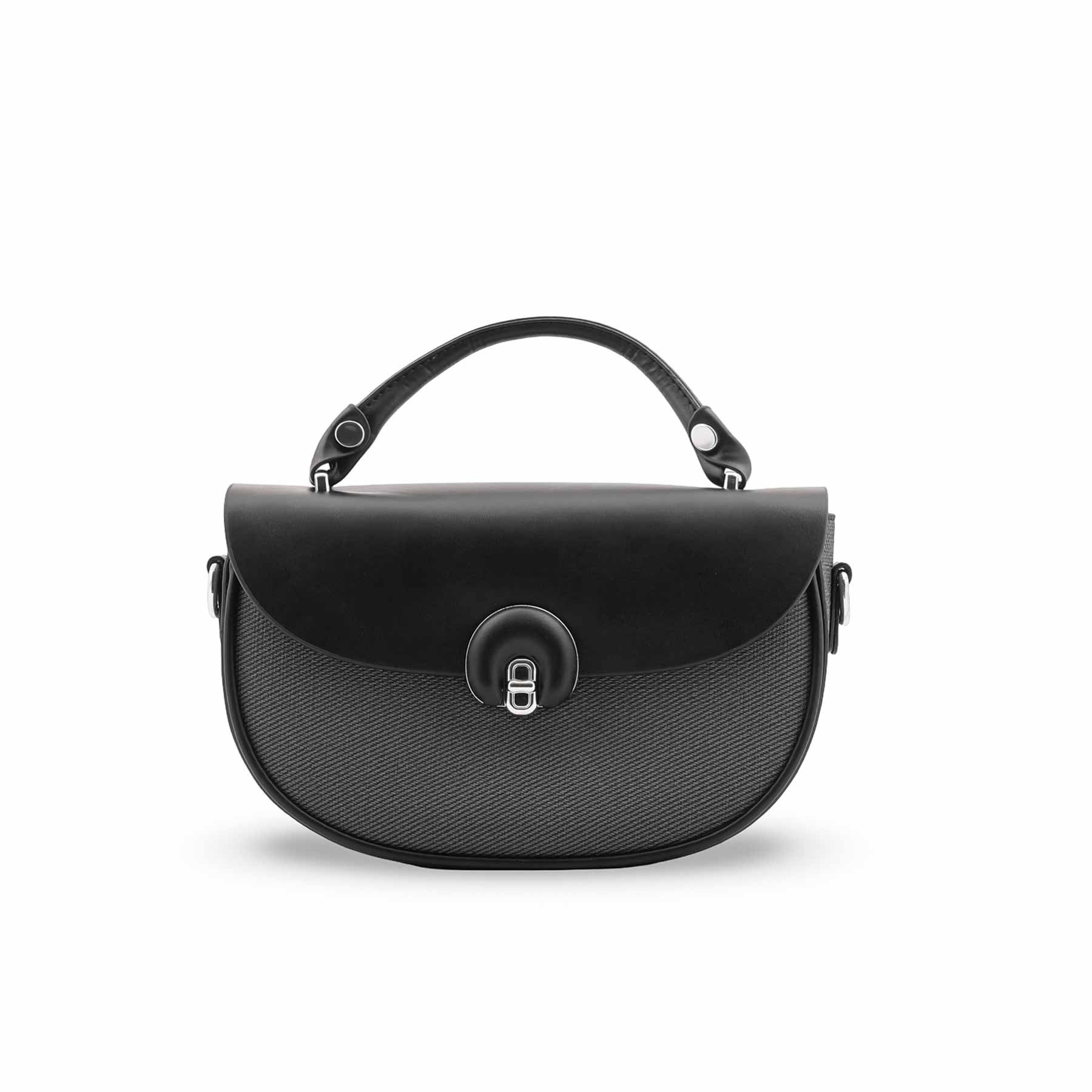 Black Formal Shoulder Bag For Ladies P36458 - Image 2