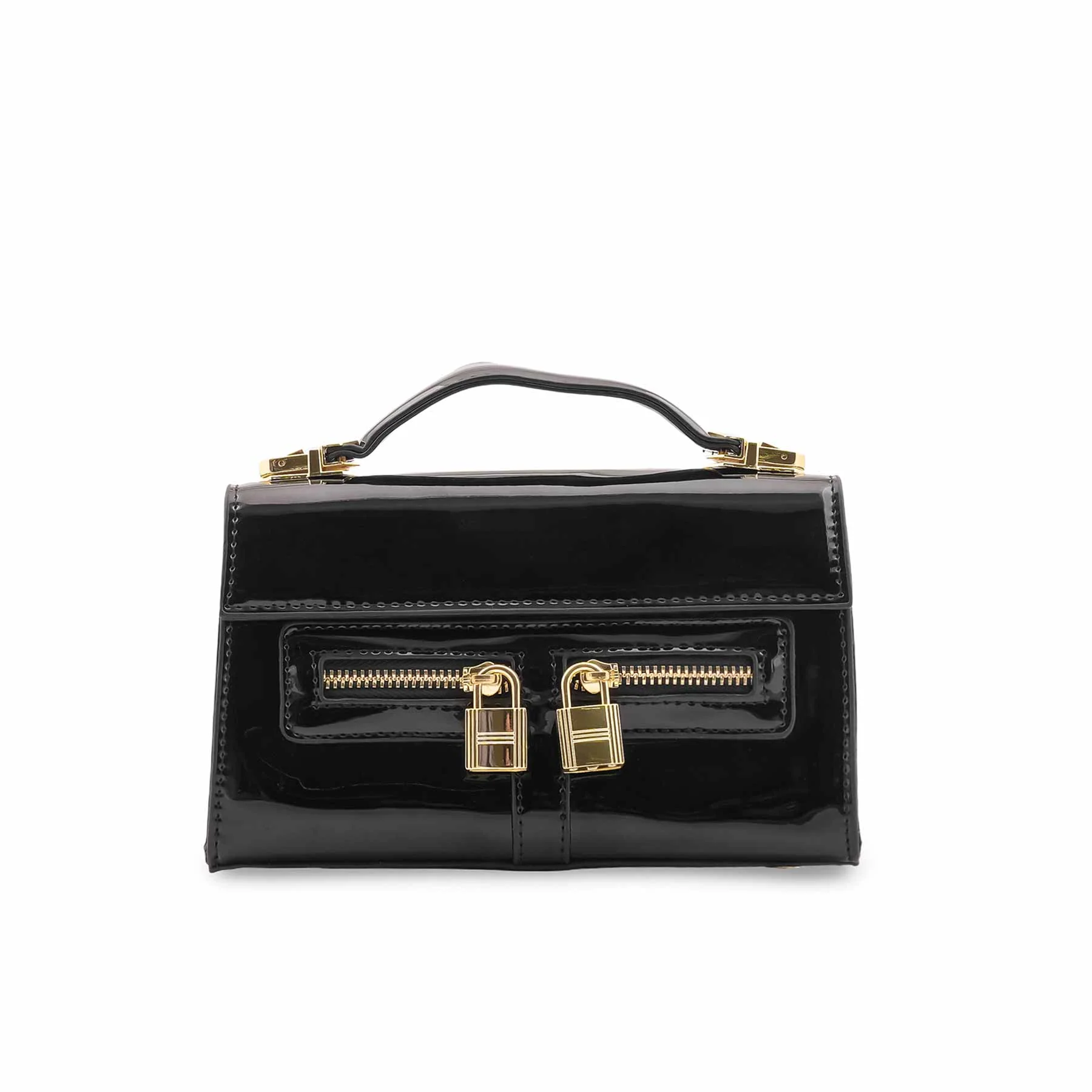 Black Formal Shoulder Bag For Ladies P36460 - Image 2