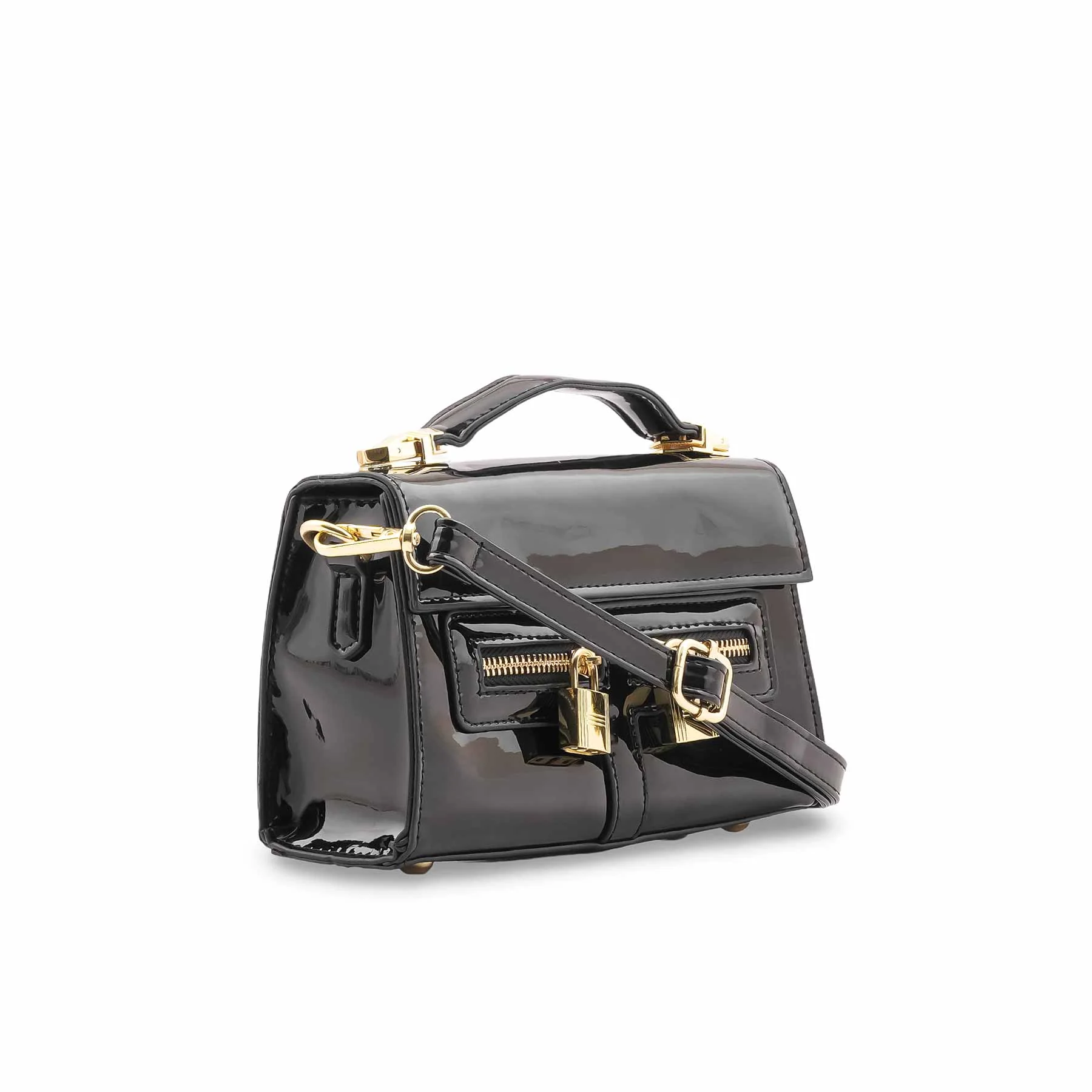 Black Formal Shoulder Bag For Ladies P36460 - Image 3