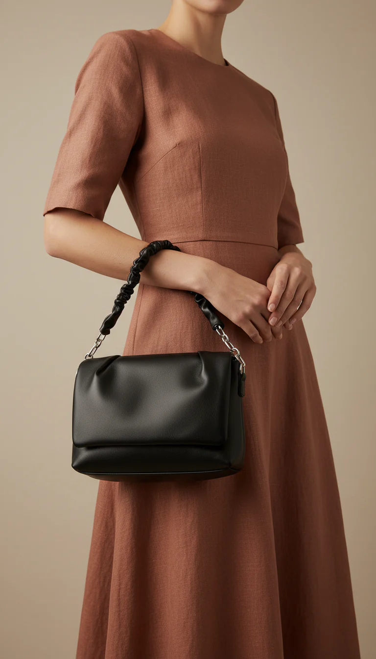 Black Formal Shoulder Bag For Ladies P36479 - Image 2