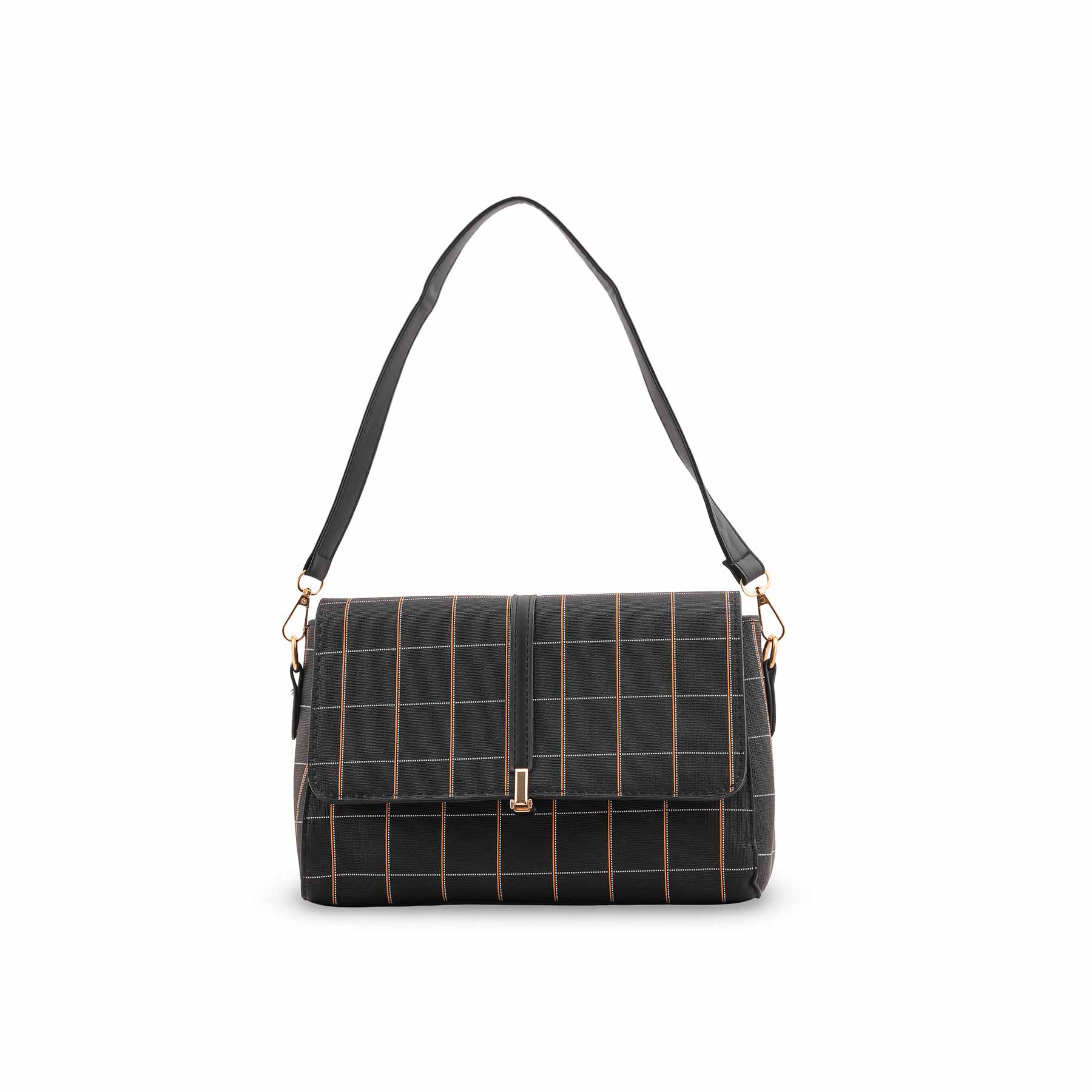 Black Formal Shoulder Bag For Ladies P36541 - Image 2