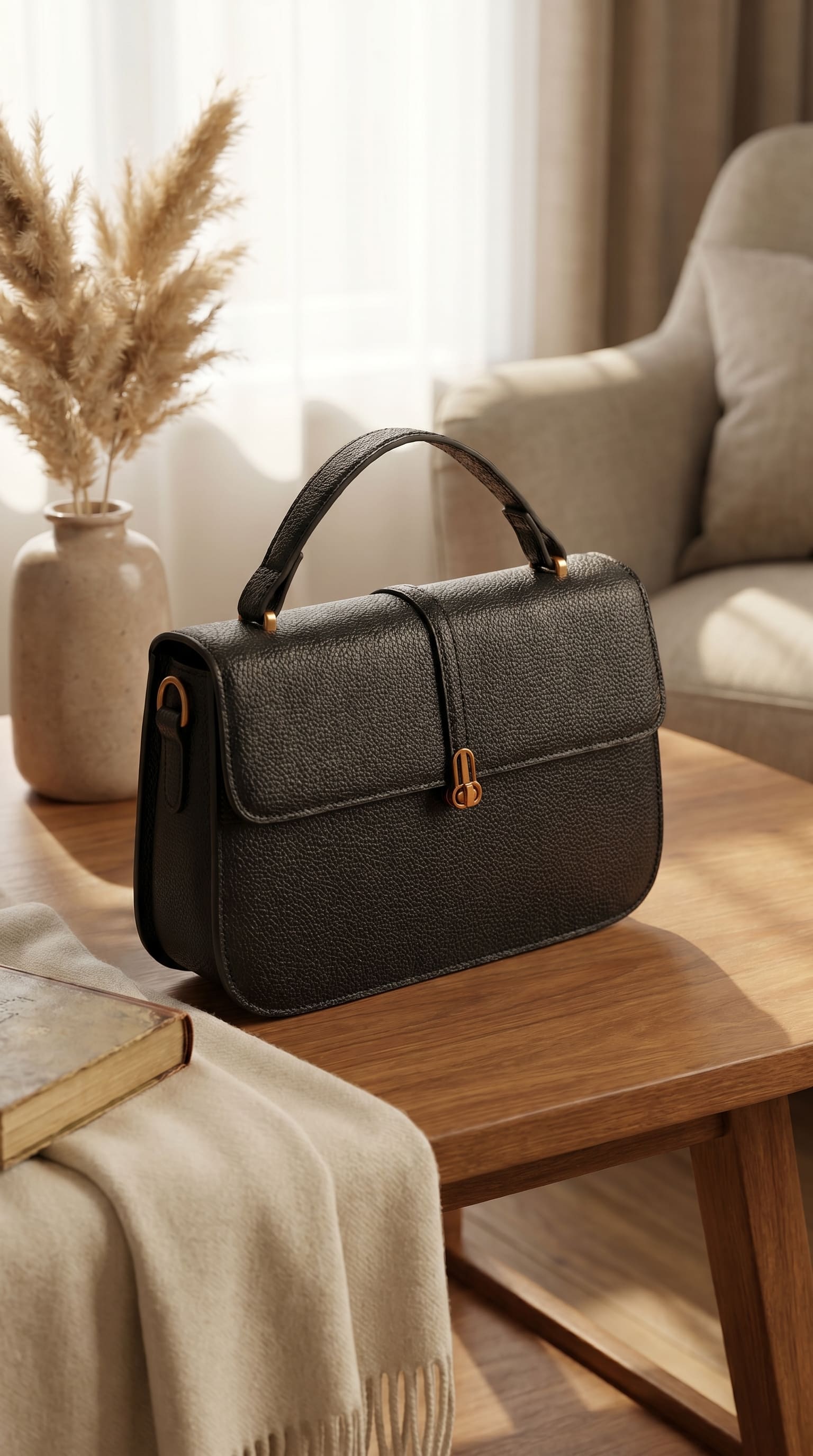 Black Formal Shoulder Bag For Ladies P36606 - Image 2