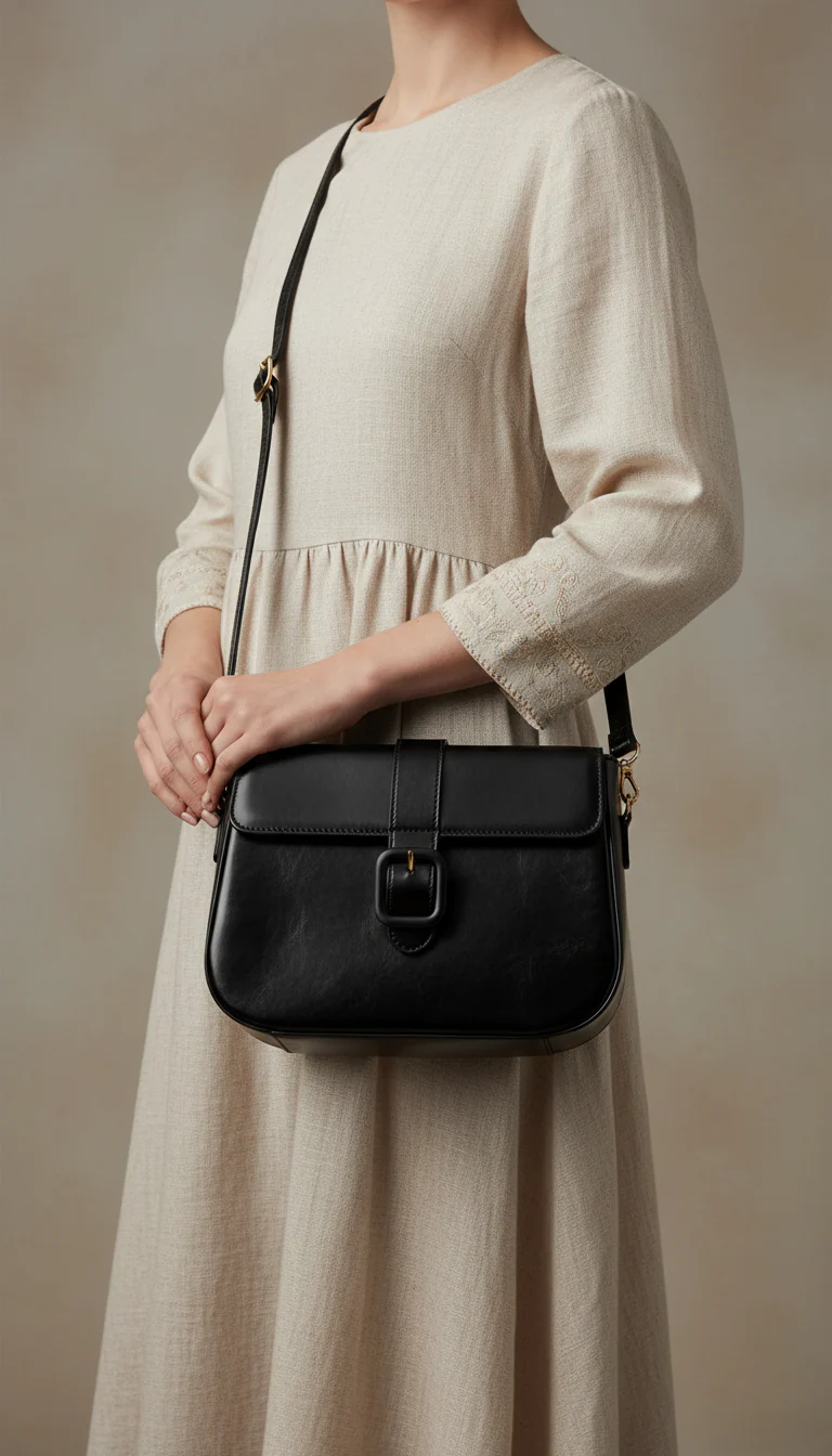 Black Formal Shoulder Bag For Ladies P55863