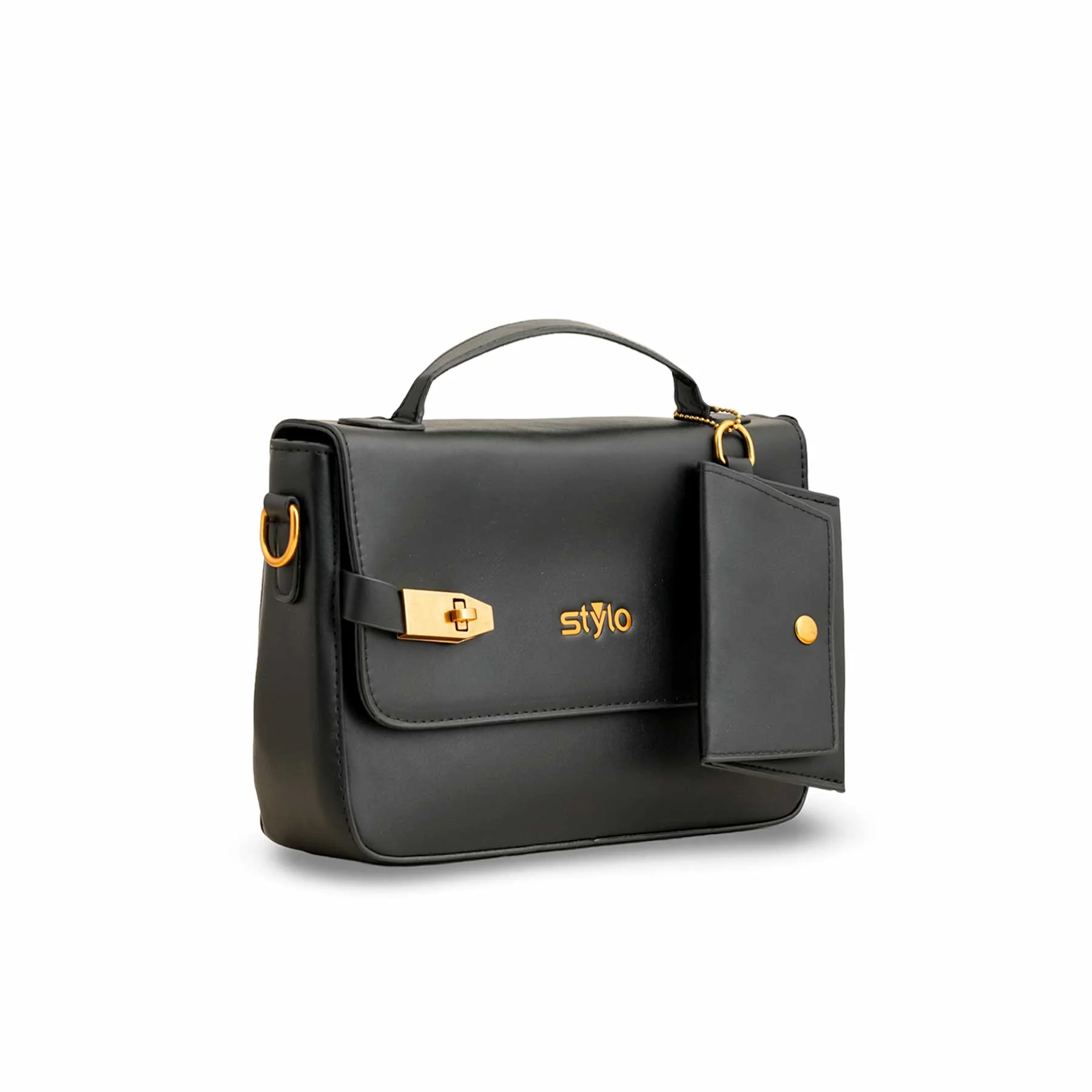 Black Formal Shoulder Bag For Women P36142 - Image 2