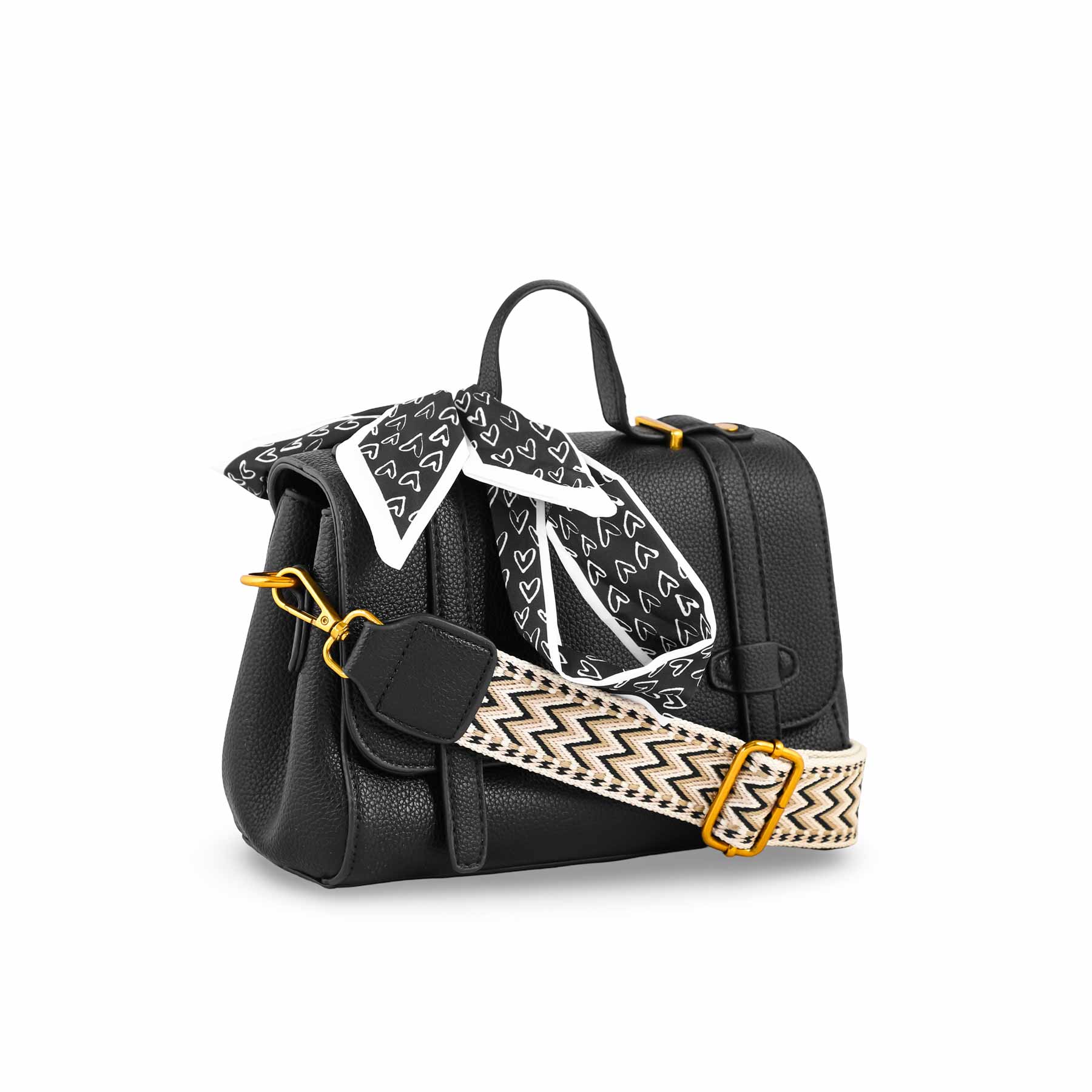 Black Formal Shoulder Bag For Women P36297 - Image 2