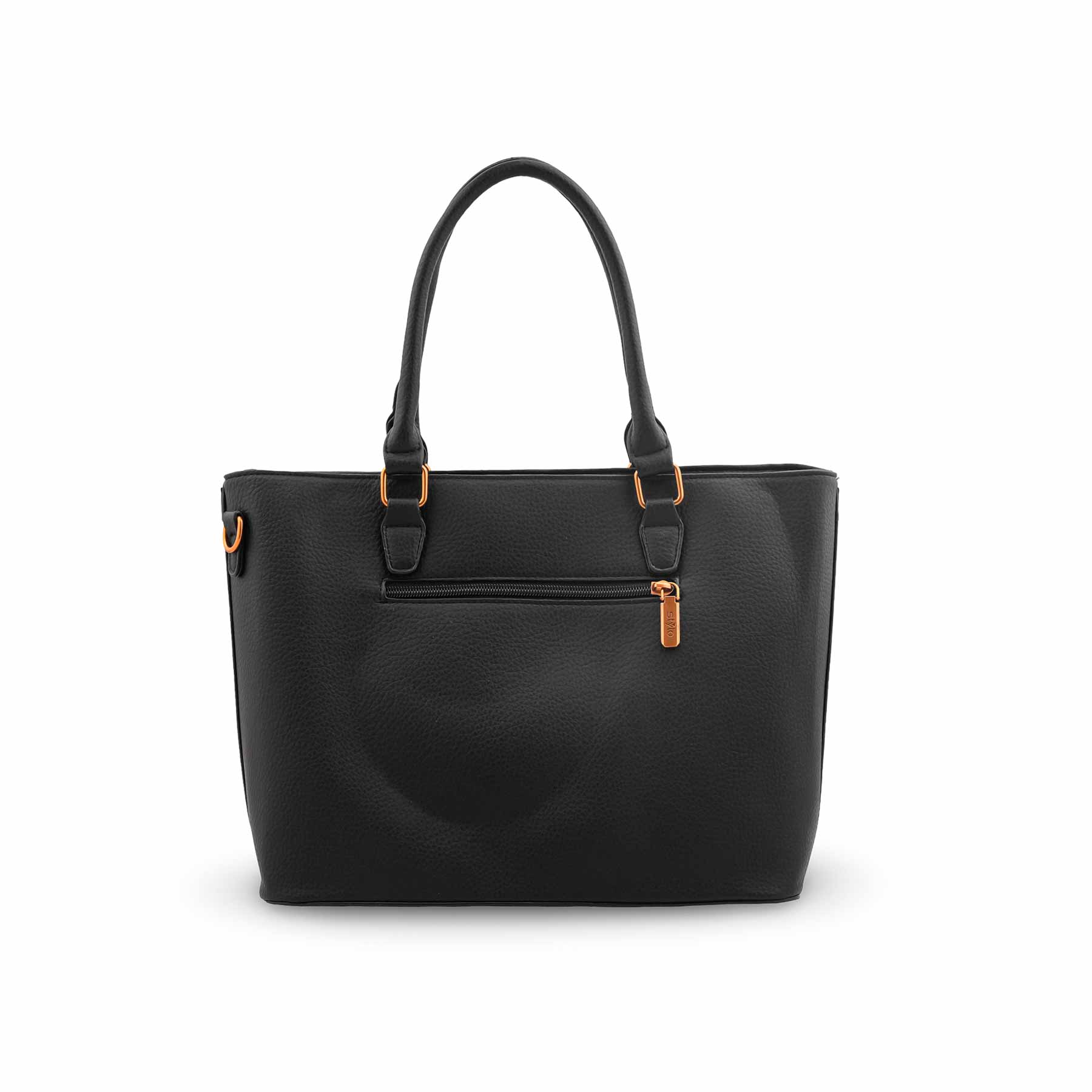 Black Formal Shoulder Bag For Women P36601 - Image 4