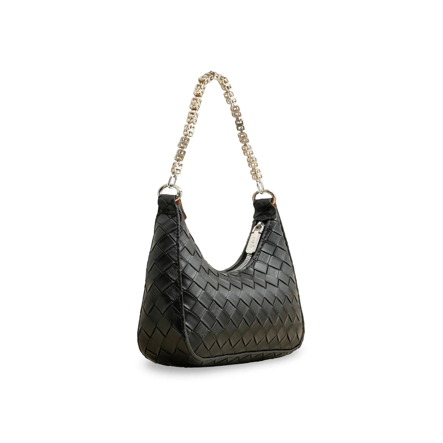 Black Formal Shoulder Bag P24142 - Image 2