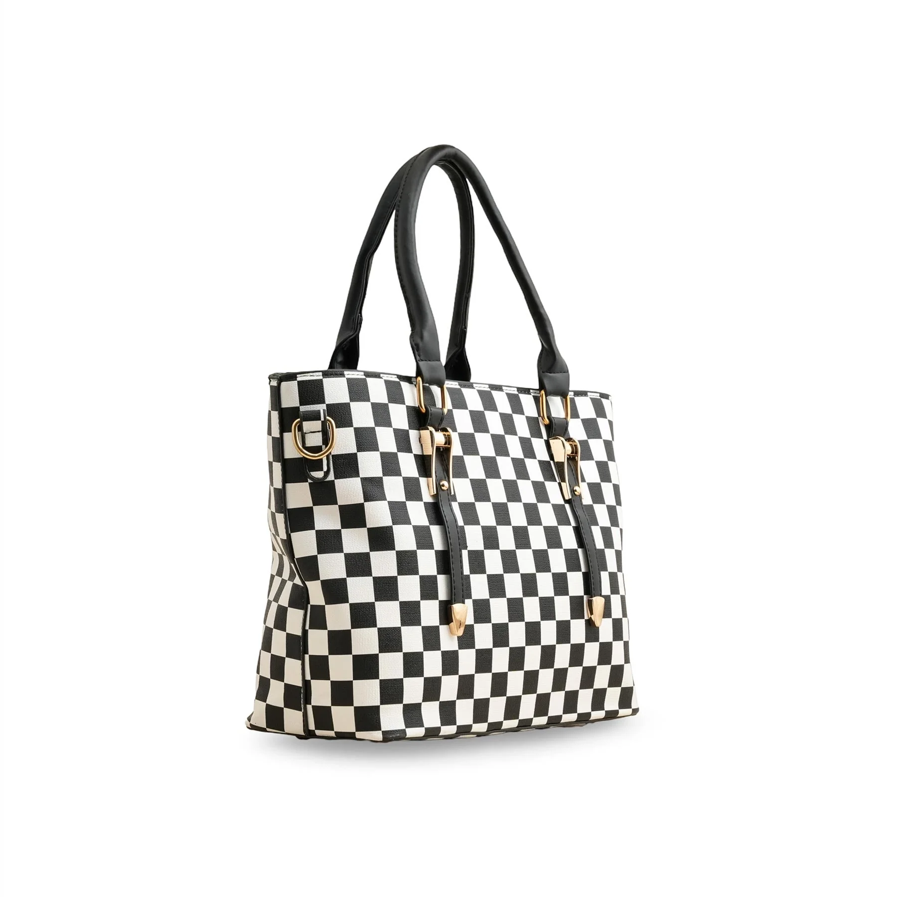 Black Formal Shoulder Bag P36175 - Image 3