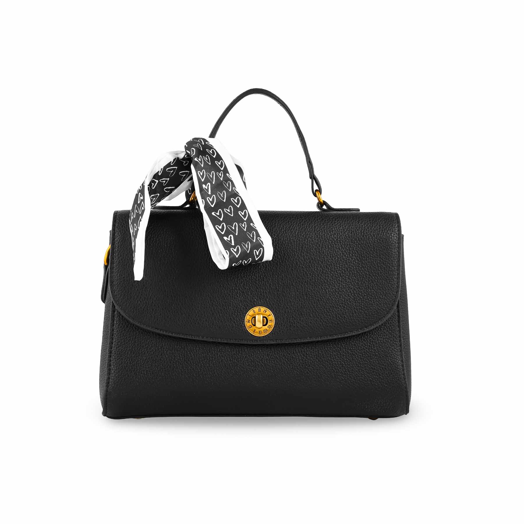 Black Formal Shoulder Bag P36299 - Image 2