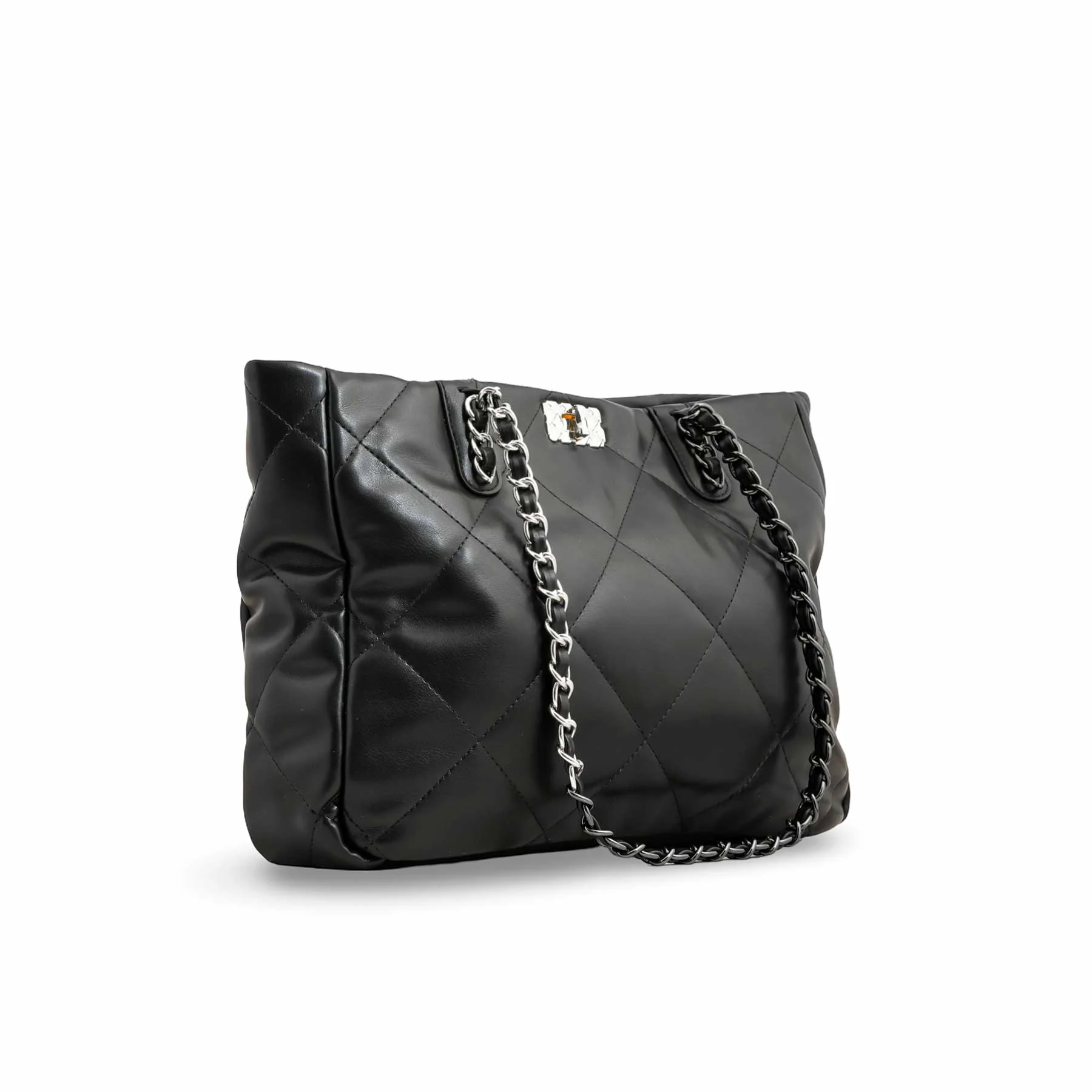 Black Formal Shoulder Bag P36321 - Image 3