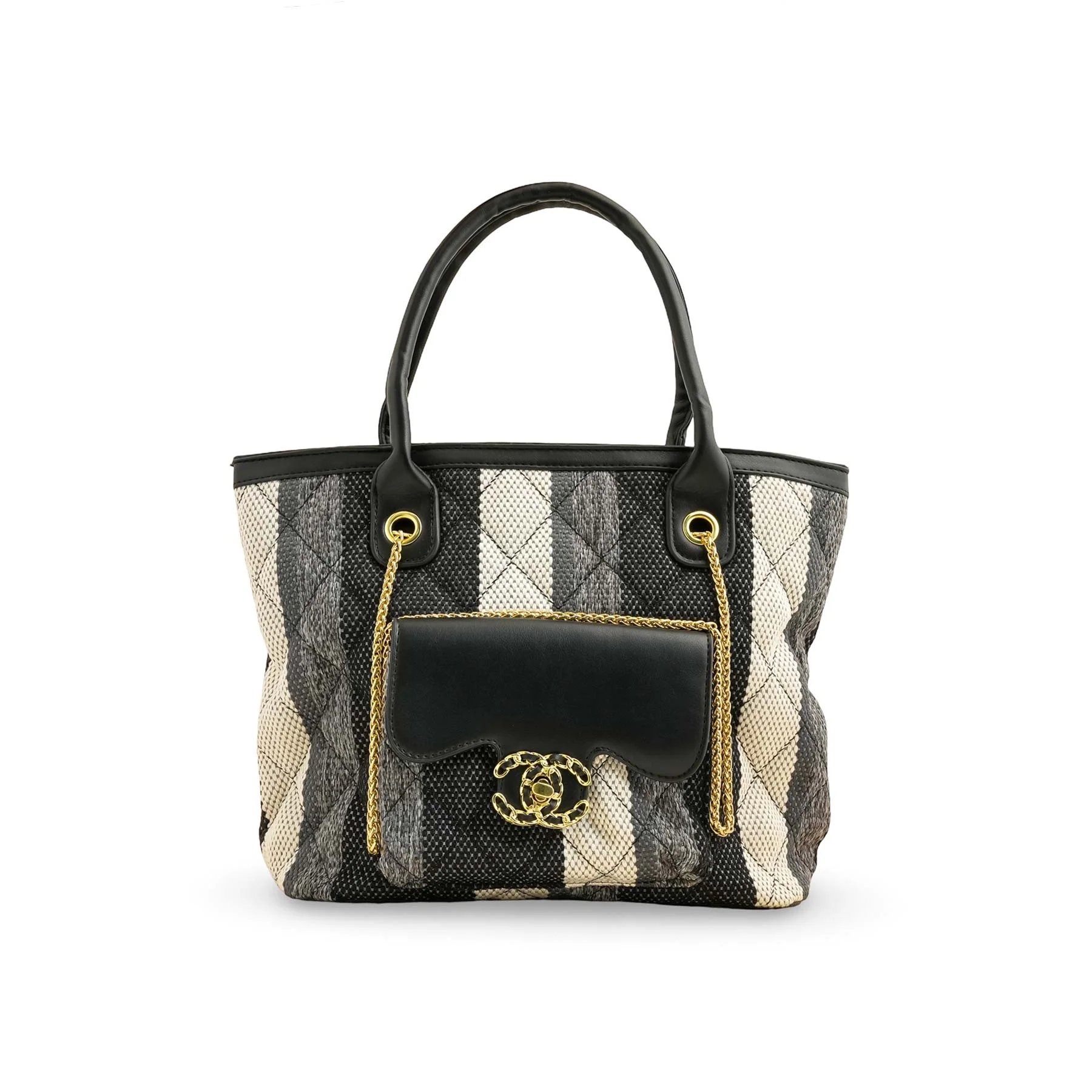Black Formal Shoulder Bag P36335 - Image 2