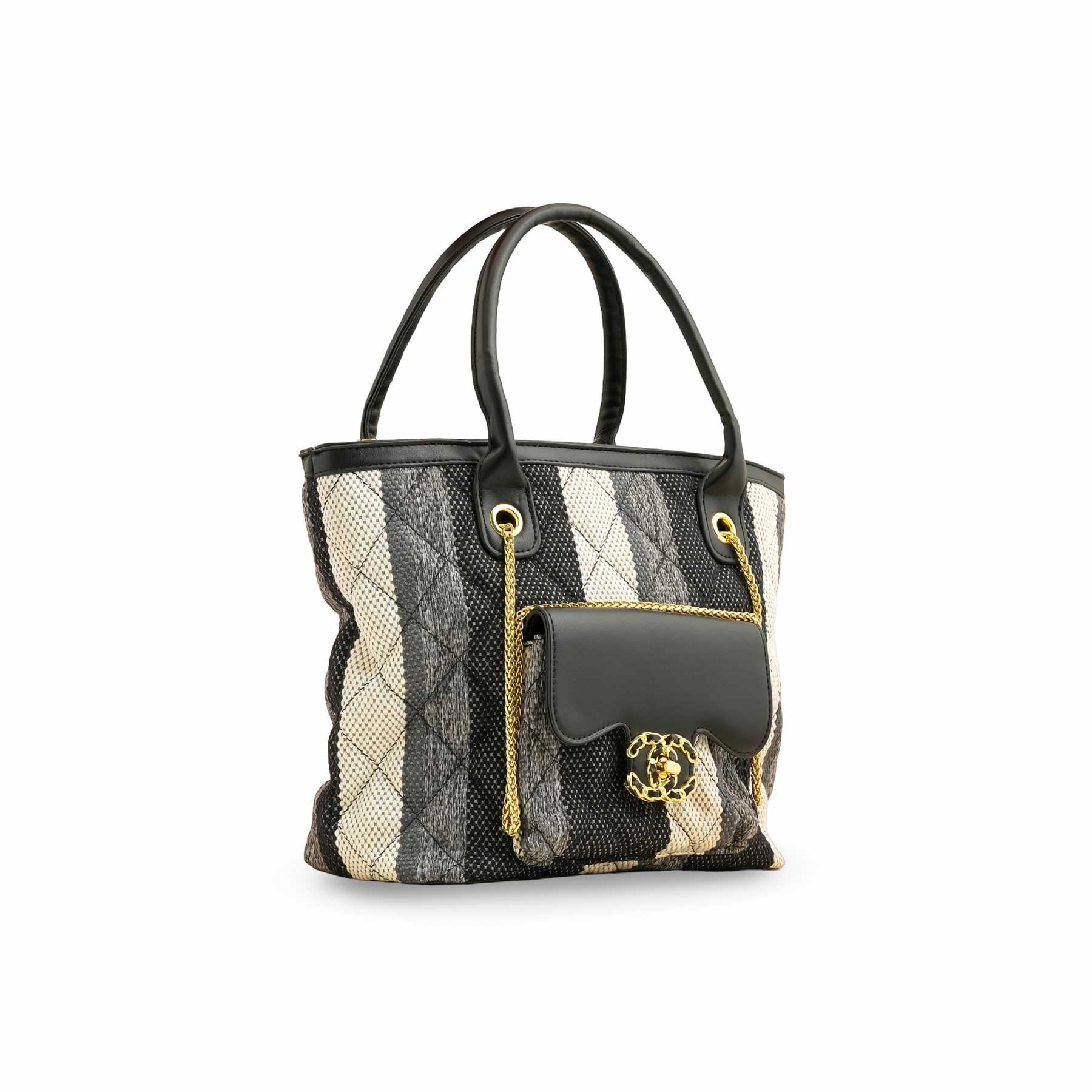 Black Formal Shoulder Bag P36335 - Image 3