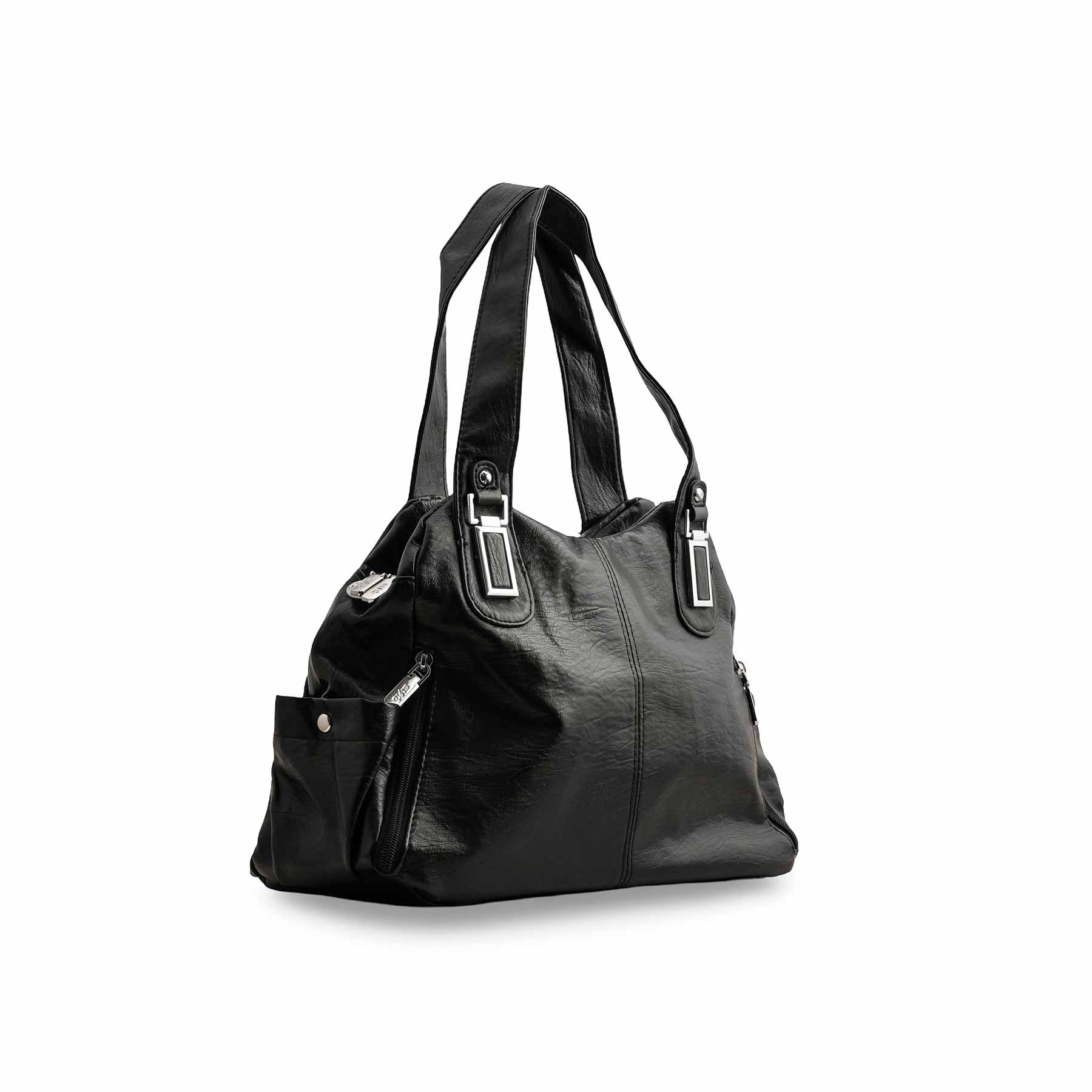 Black Formal Shoulder Bag P36352 - Image 3