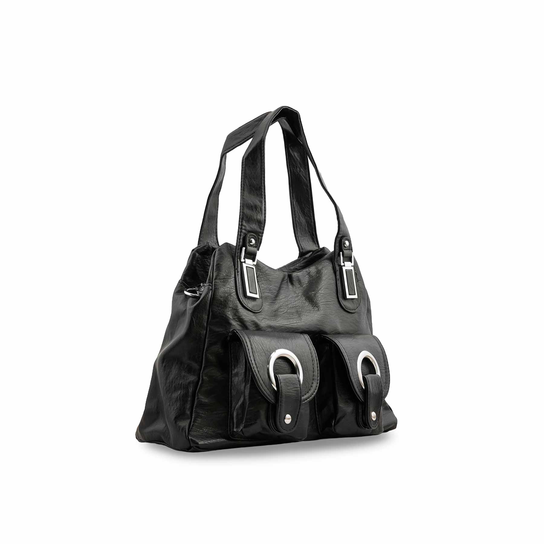 Black Formal Shoulder Bag P36353 - Image 3