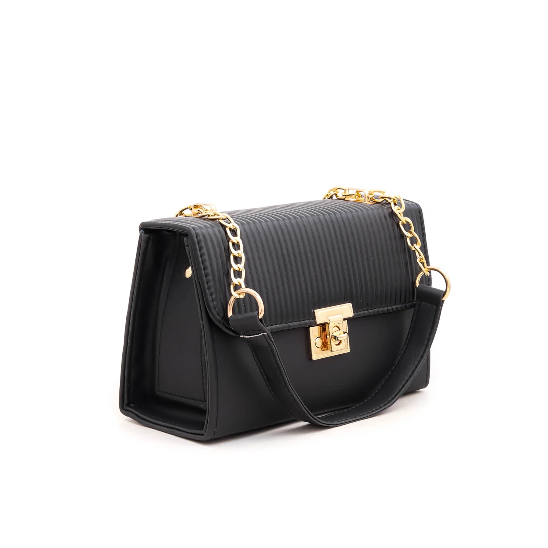 Black Formal Shoulder Bag P55287 - Image 2
