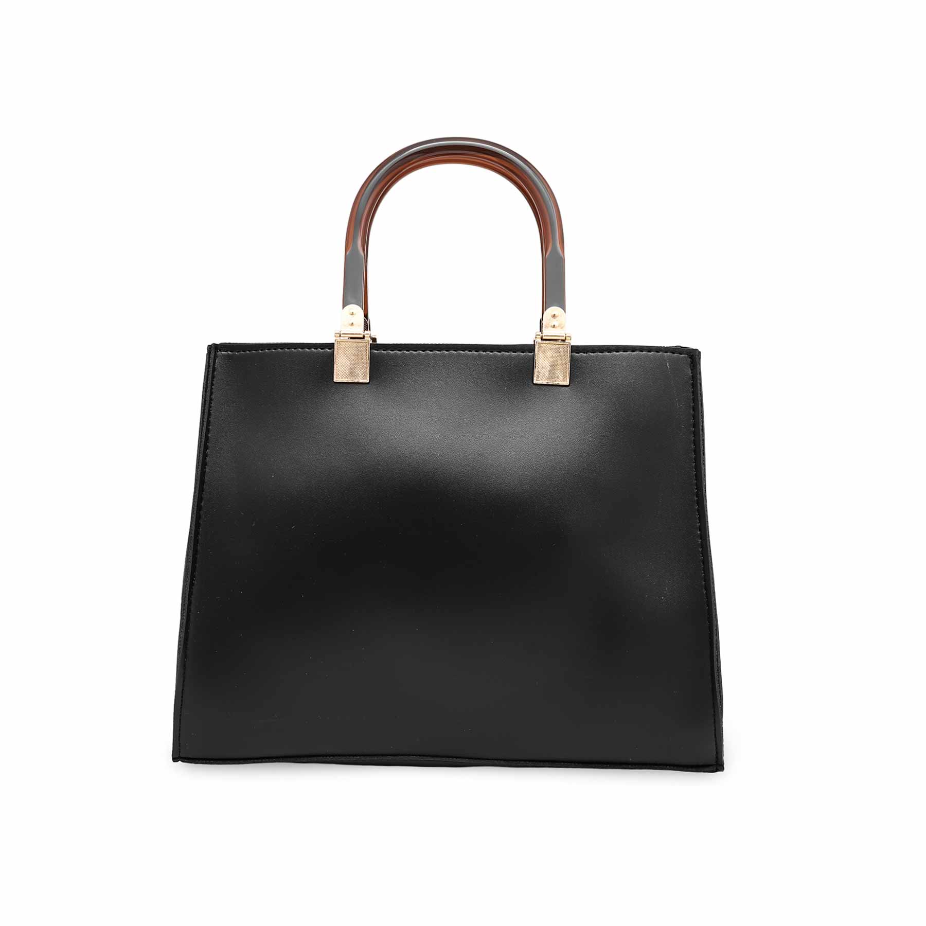 Black Formal Shoulder Bag P55470 - Image 3